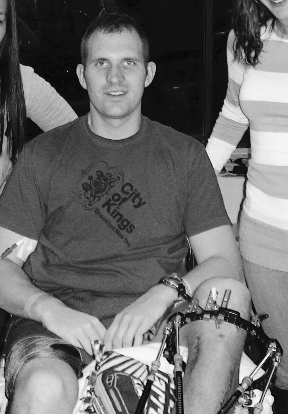 Miller, seen post-injury.