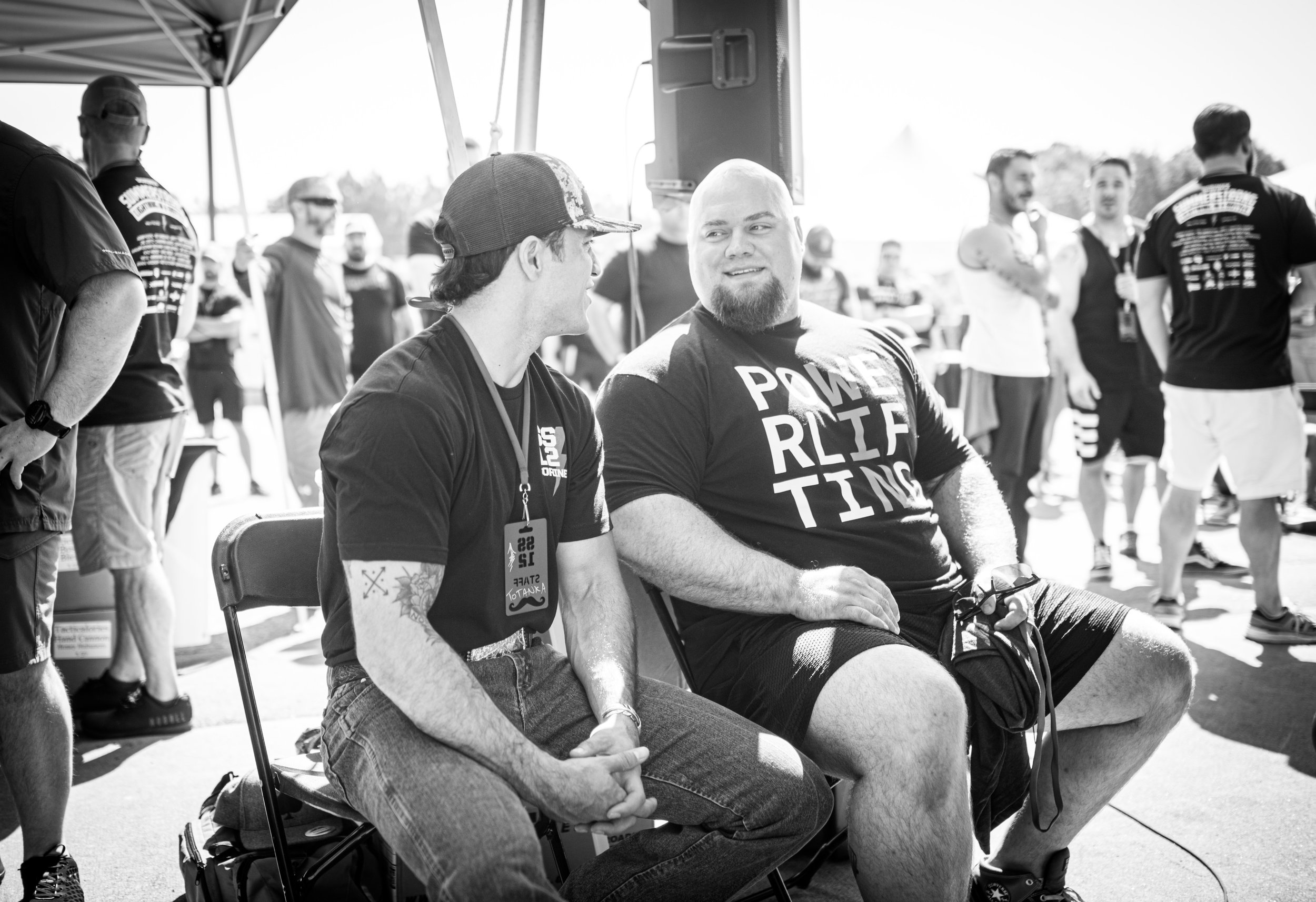 Brady and friend, powerlifter and Navy Veteran Ian McKay (IG: @bigshowstrong2k)