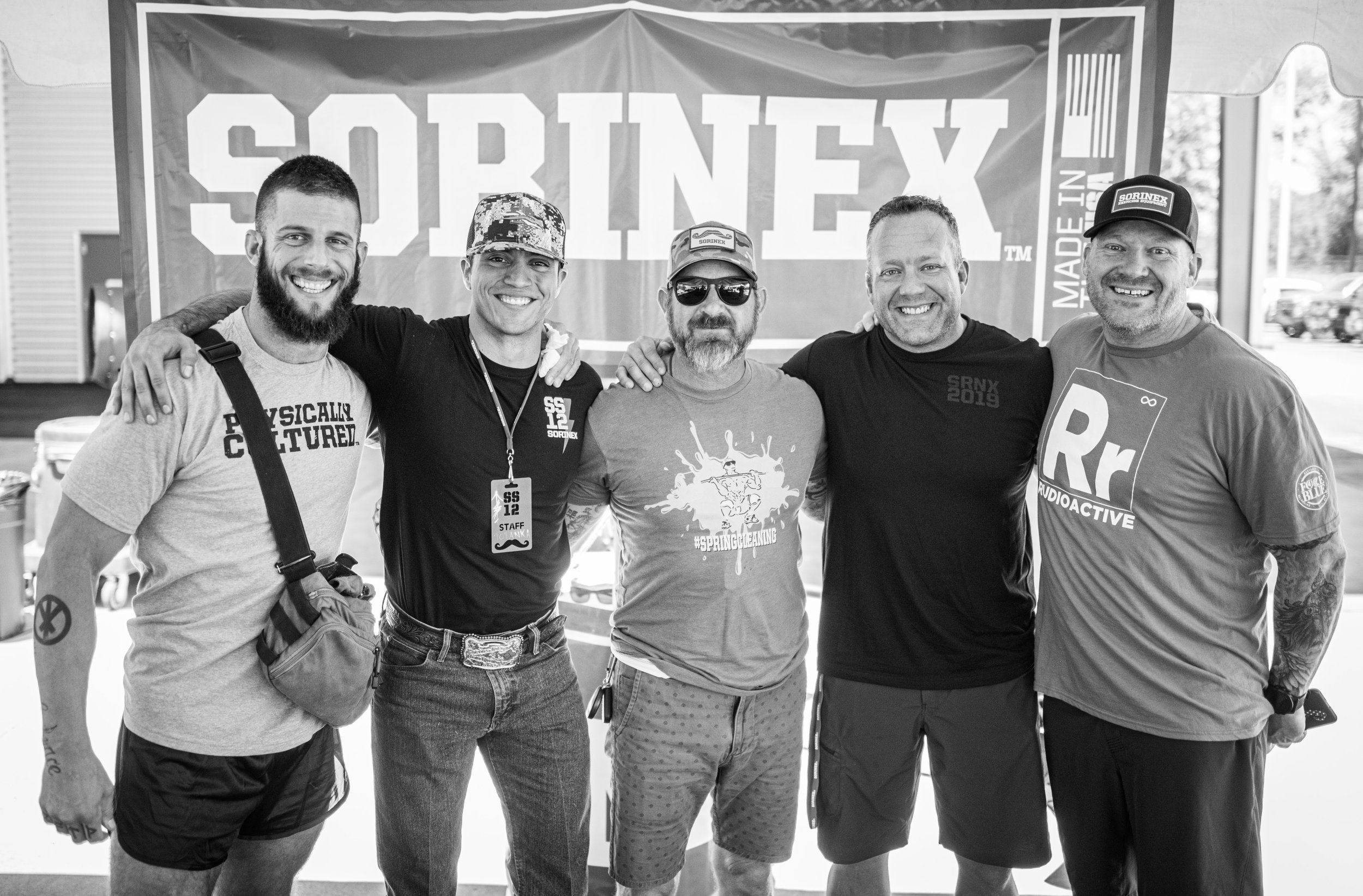 From left to right: Terrence Mitchell (IG: @mitchellstrength), Brady, Duncan Butler (IG: @o_k_a_y_1_2_0_2), John Folkert (IG: johnfolkert959), Derek Woodske (IG: @derekwoodske).