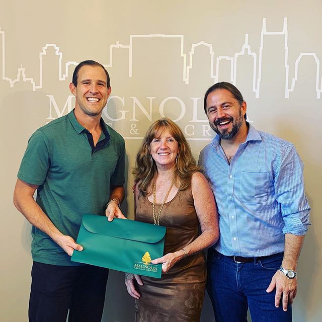So this happened last week. First closing. Thank you to Bonnie for being such a good first client and @magnoliatitle for making it so easy. Apparently I am pleasantly relentless. I hope that will help my clients. If you’re thinking about buying or selling, I can actually help you now. Cheers 🥂 #closingday #realestate #realestateagent #nashvillerealtor #nashville #first
