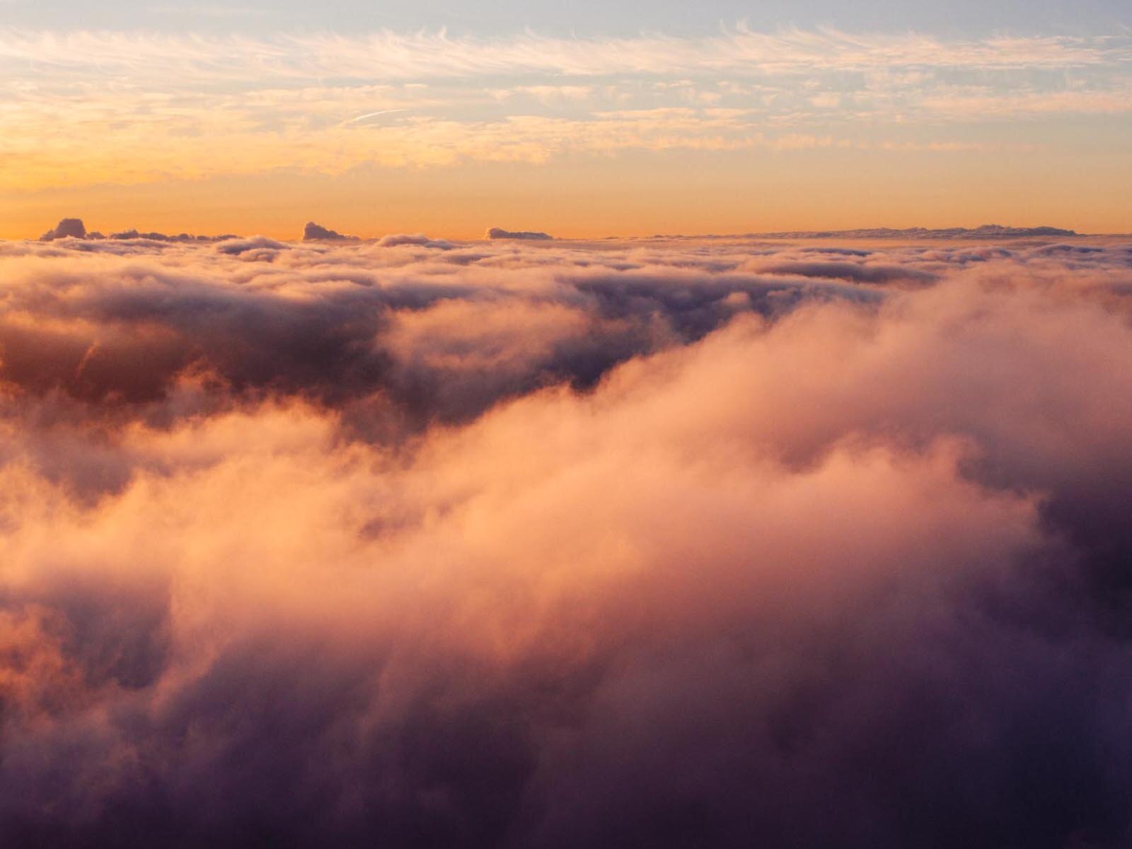 This is where I’ve spent a lot of time in the past year… above the clouds.