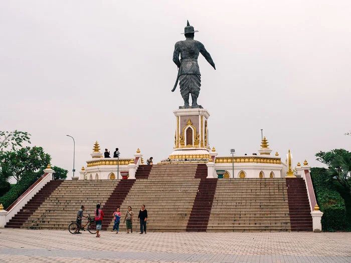 Chao Anouvong Statue, Vientiane.