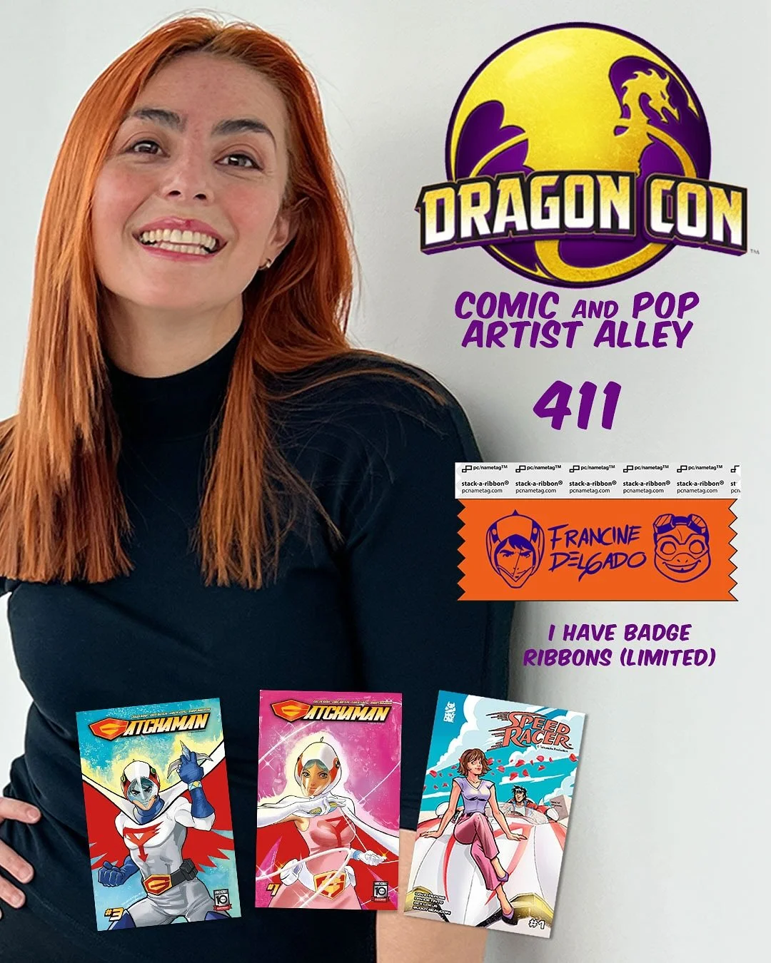 Dragon Con fam! πβ¨ Badge ribbon fever is on!
Come find me at Artist Alley table 411
— I’ve got a very limited ribbon with Gatchaman + a TMNT character ππ’π₯
Only 100 exist, and you get one free with your purchase. Don’t miss it