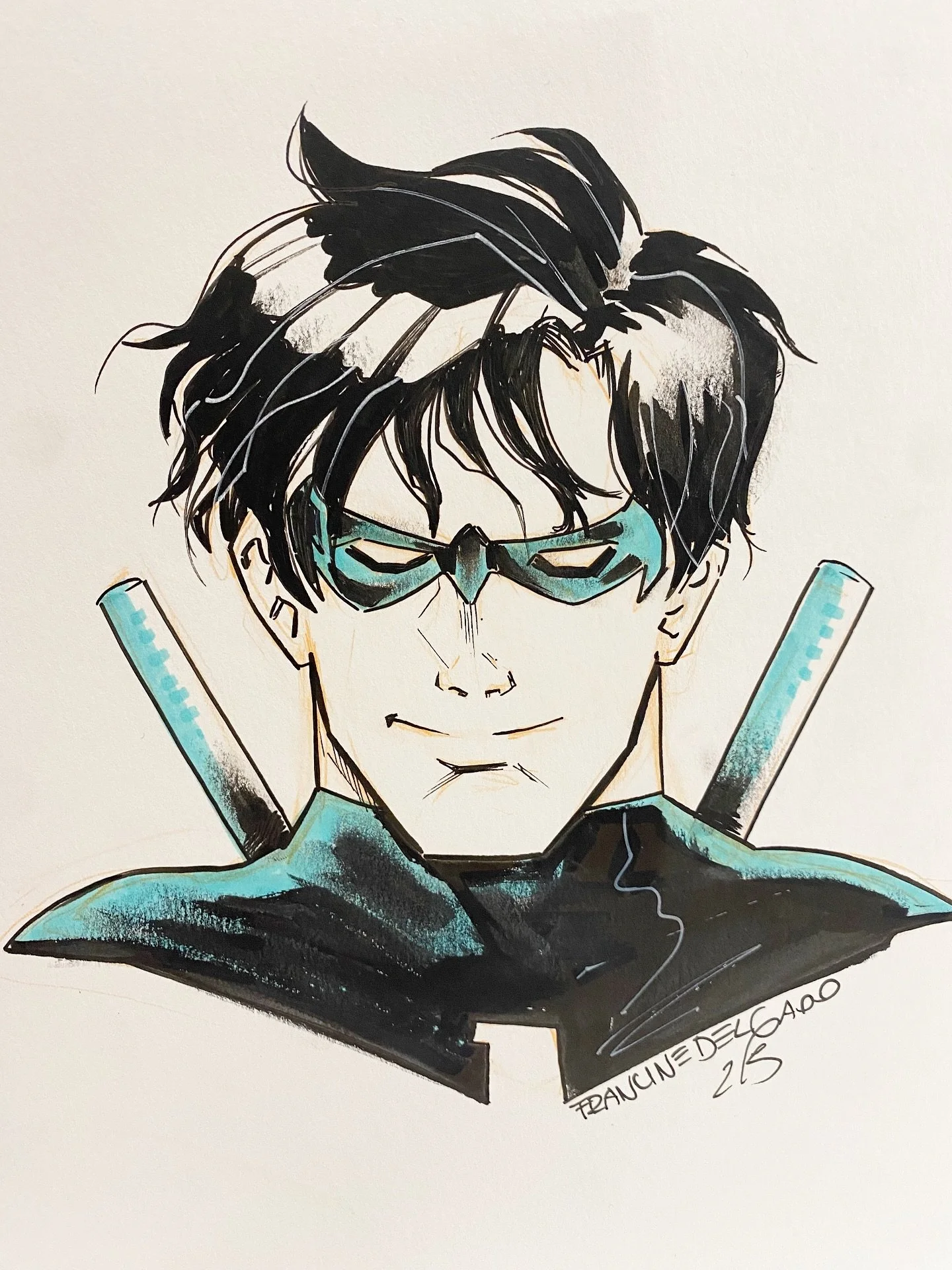 Nightwing is just too cool to resist πβ¨
Working on commissions here at Dragon Con has been such a blast—this one was a no-brainer.
If you’re at the con, come say hi at Artist Alley table 411 and grab a commission! π€π
#DragonCon #Drago