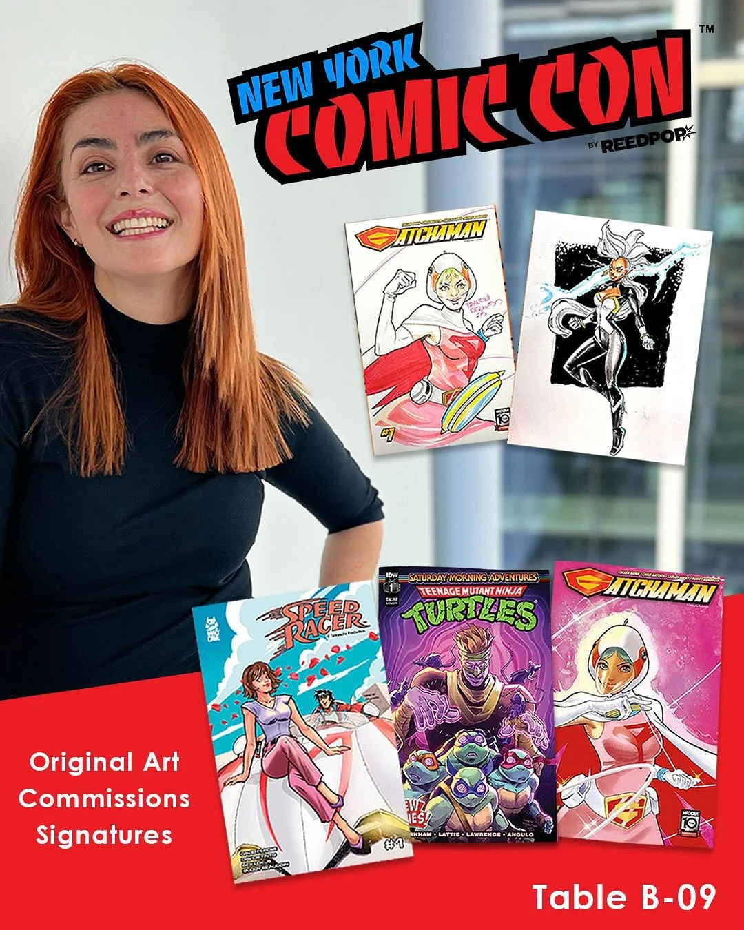 π½ New York Comic Con is almost here!
You can find me at Artist Alley, Table B-09 all weekend.
I’ll be offering original art commissions βοΈ and bringing exclusive comics you won’t want to miss. Swing by, say hi, and grab something unique