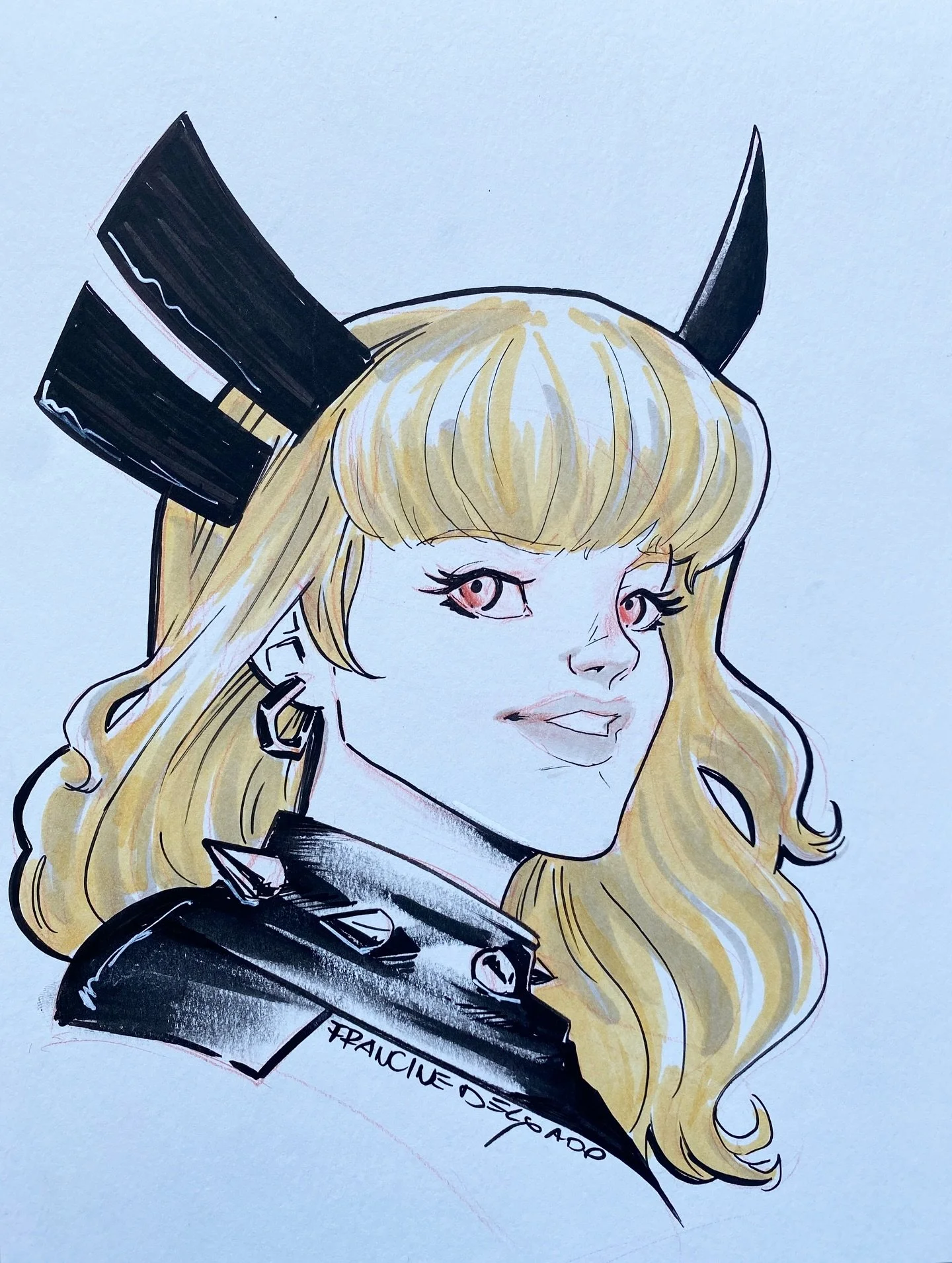 Just finished another head sketch while chatting with a fan at a con&mdash;this time it&rsquo;s Magik (Illyana Rasputina) from the X-Men! 
I&rsquo;ve got commission spots open for pieces like this, so DM me if you&rsquo;d like one.
💾 Save &amp; 🔄 s