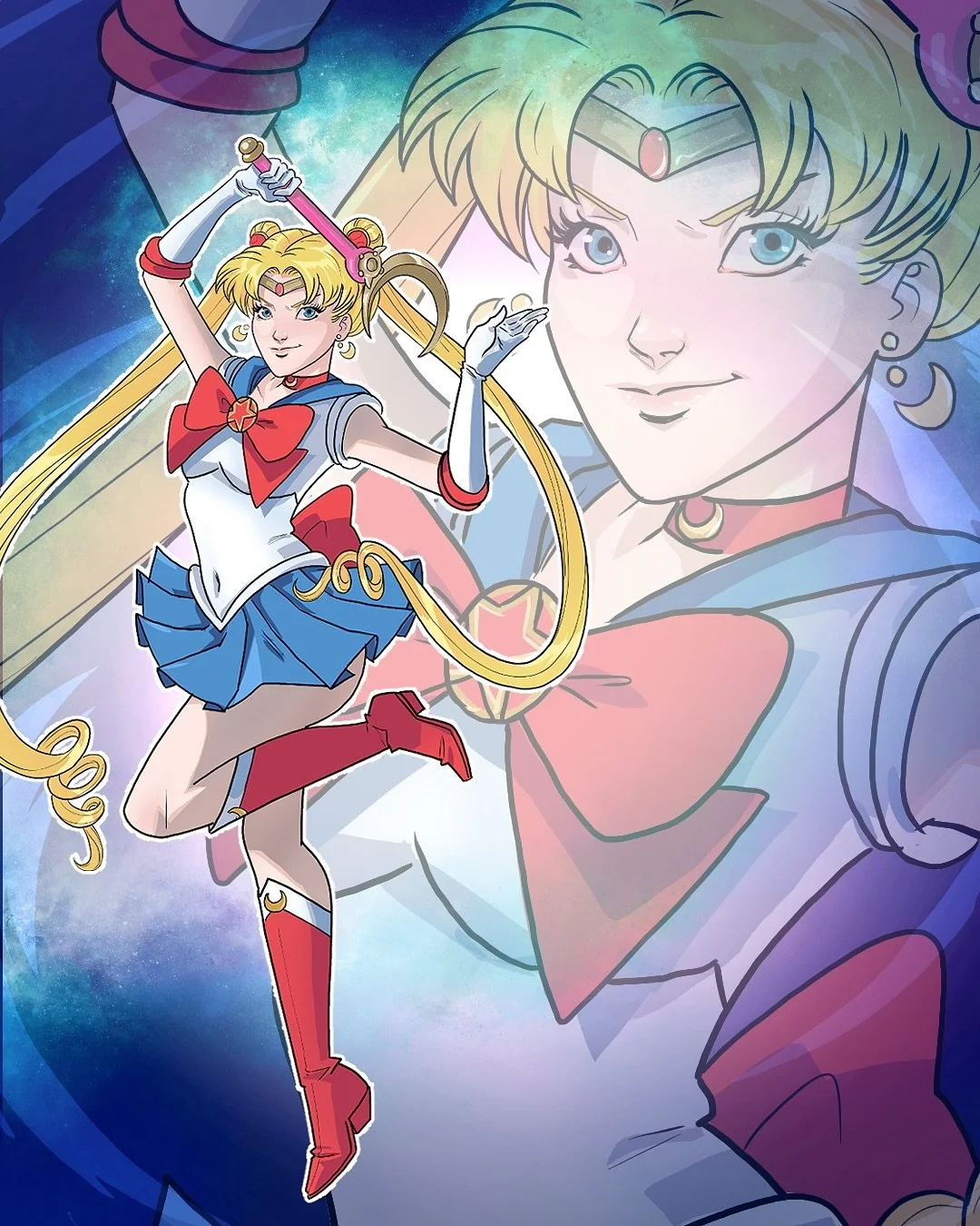 I’m back home for a couple of days before heading to @winnipegcomiccon π
Since voice actresses @laballantyne (Sailor Moon) and @kissmechaos (Sailor Mars) will be there too, I couldn’t resist creating a few new pieces inspired by them! β¨
