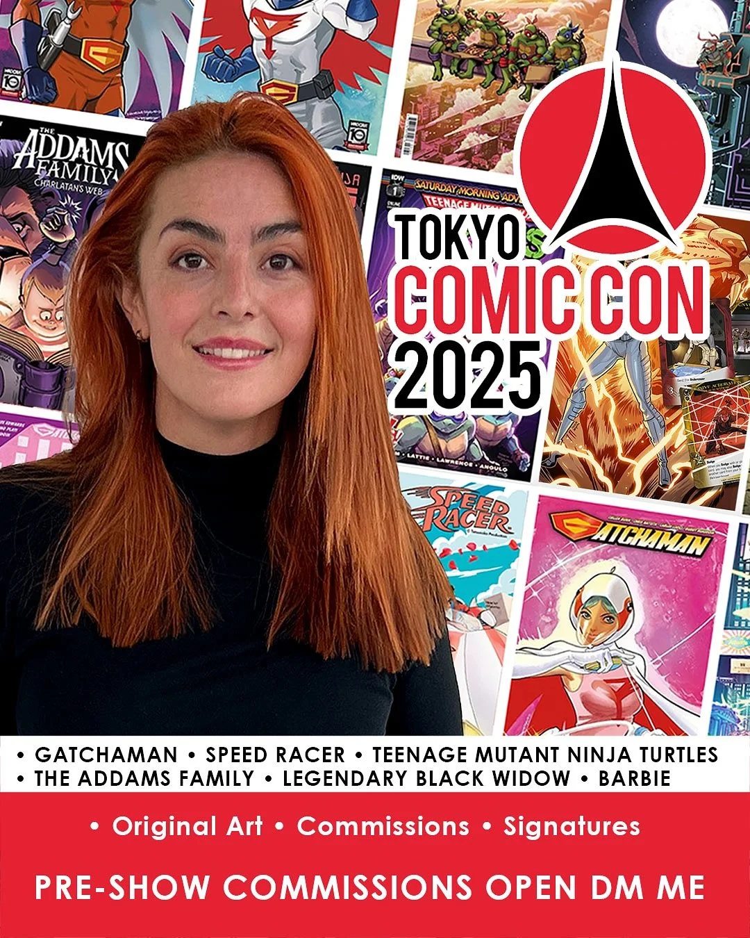 OMG I&rsquo;ll be at Tokyo Comic Con this December 5&ndash;7! 🇯🇵✨
I&rsquo;m sooo excited &mdash; this will be my first convention outside the American continent! 🩷
Can&rsquo;t wait to be there hahaha 😆

&ldquo;Konbeson de ao ne!&rdquo; (こんべそんで会おう
