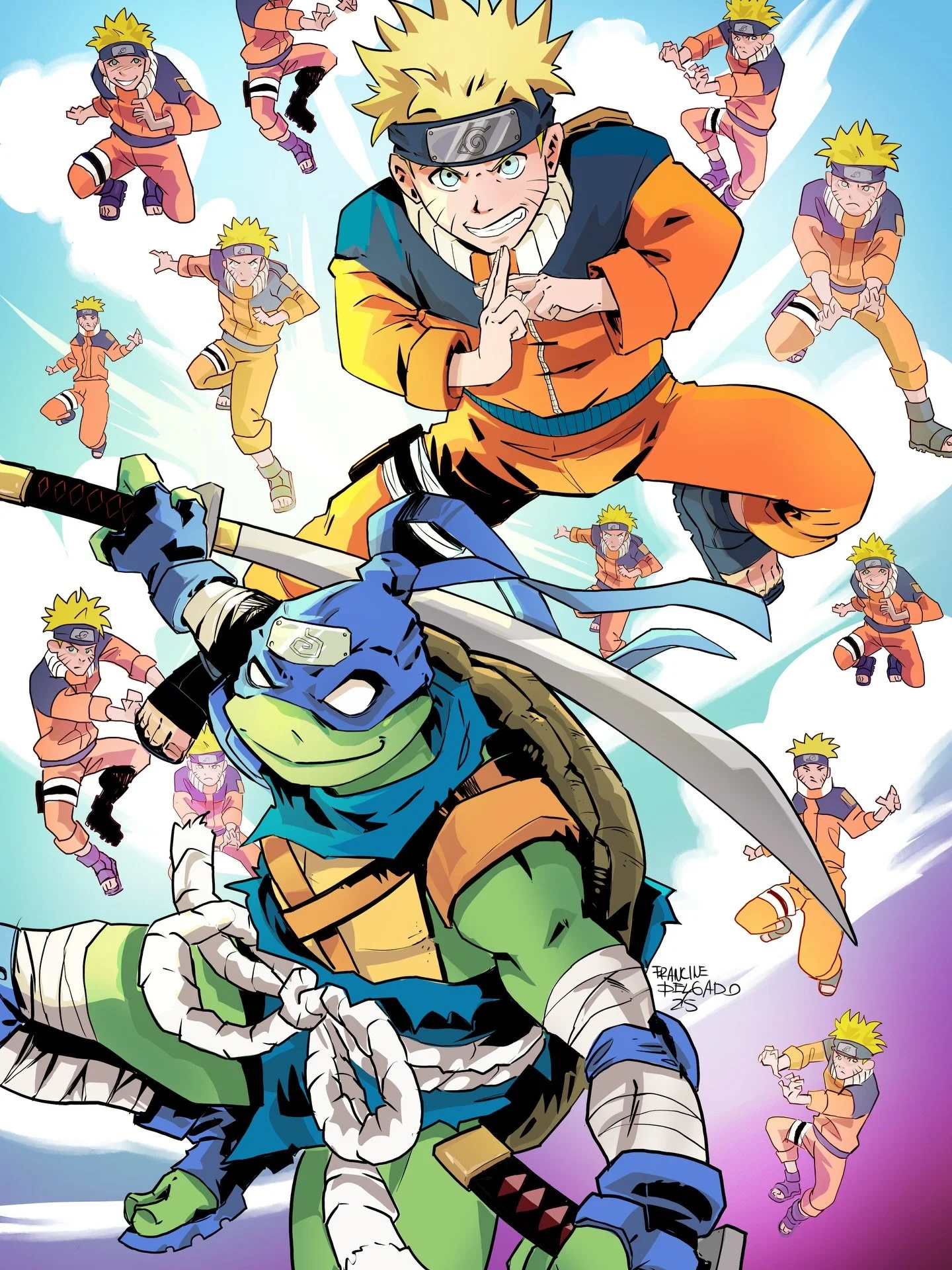 🐢🍥 TMNT x Naruto fans this one&rsquo;s for you!
Check out my new illustration created for @tokyocc.official 

Huge thanks to @dantecarverofficial for inspiring me during our chat, sometimes you just need someone to say &ldquo;draw it!&rdquo;

If yo