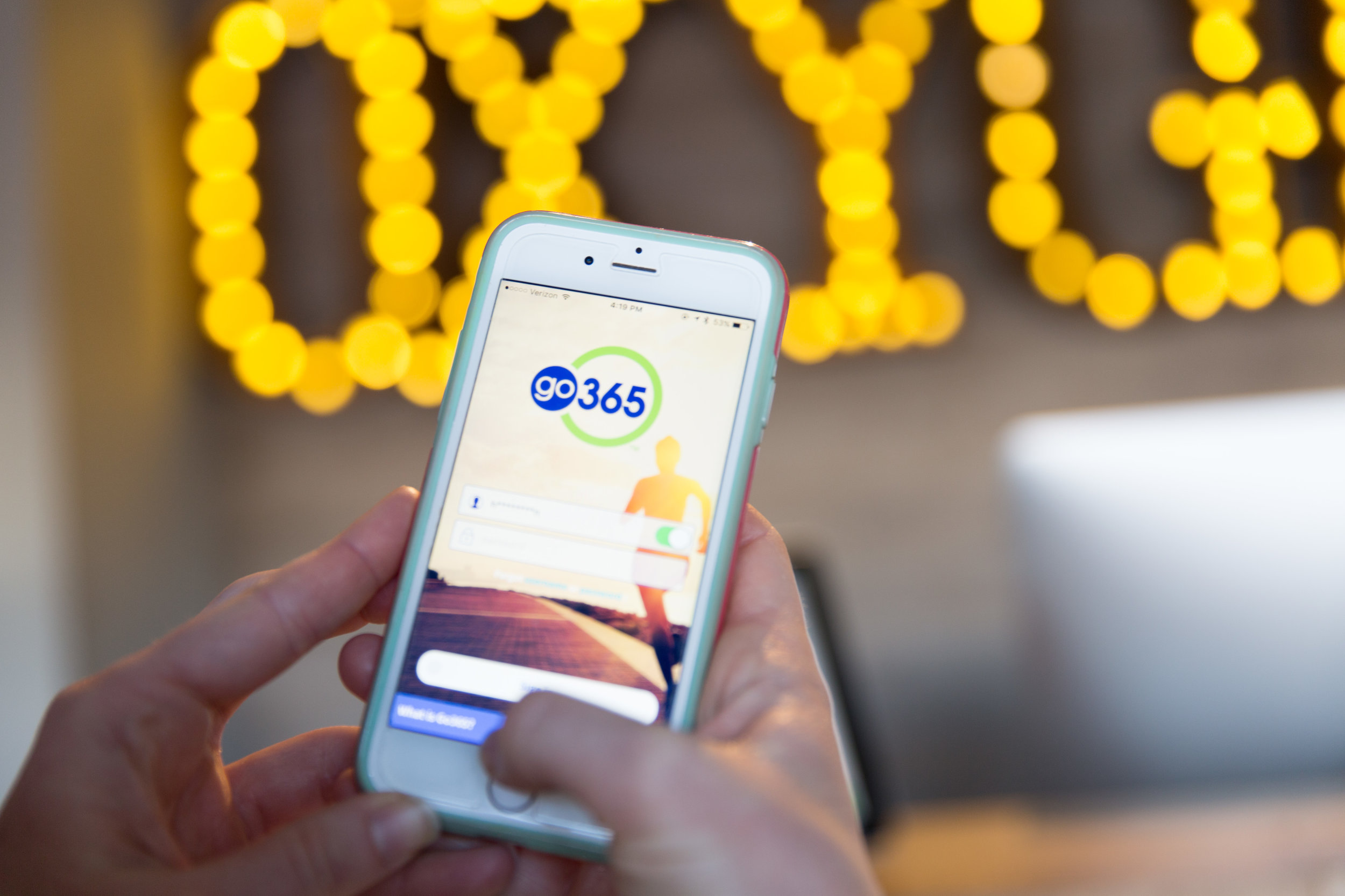 The go365 app is available in the Apple App Store & Google Play Store