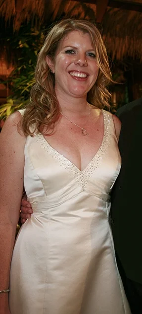 Custom made silk duchess satin v-neck ruched wedding dress