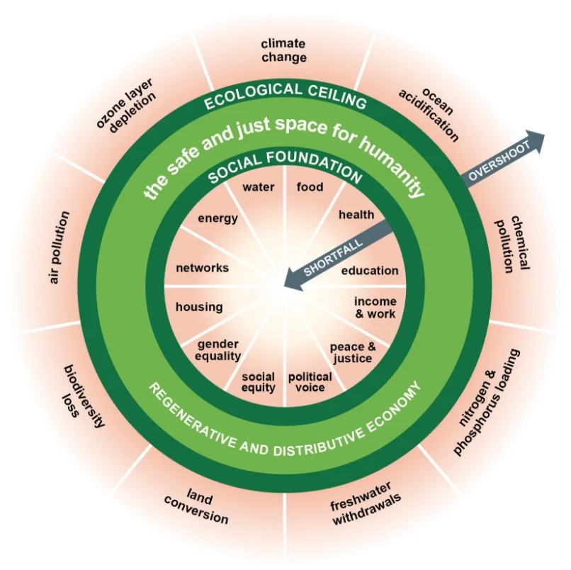 Kate Raworth's Doughnut: https://www.kateraworth.com/doughnut/