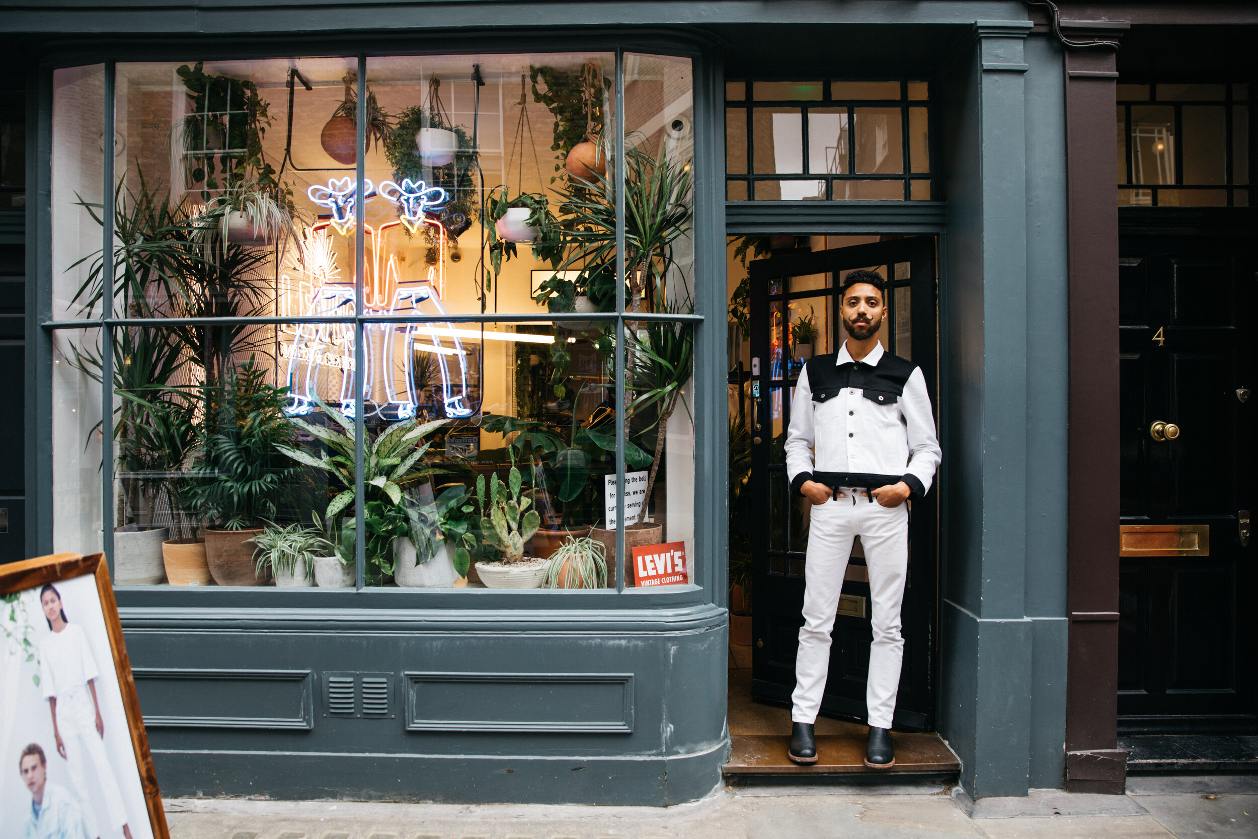 shop front photography in London with window display