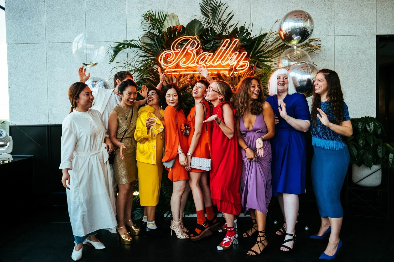 Party photography in London for Bally