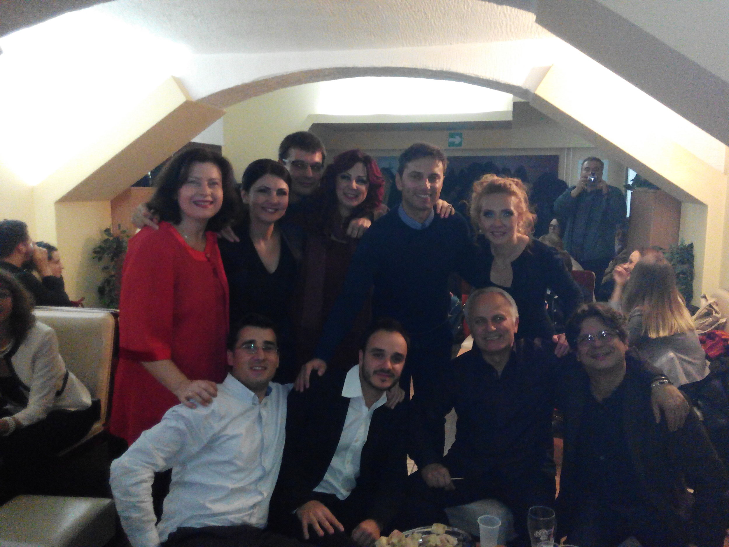 Great celebration after the concert!