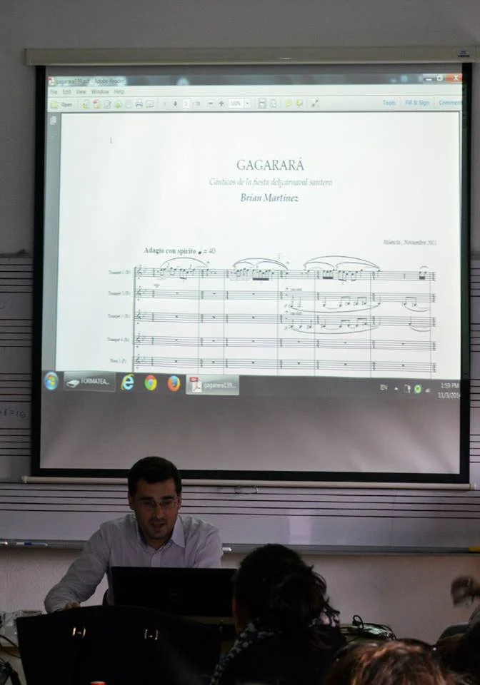 Very nice audienceat the masterclass about my music (University of Arts).