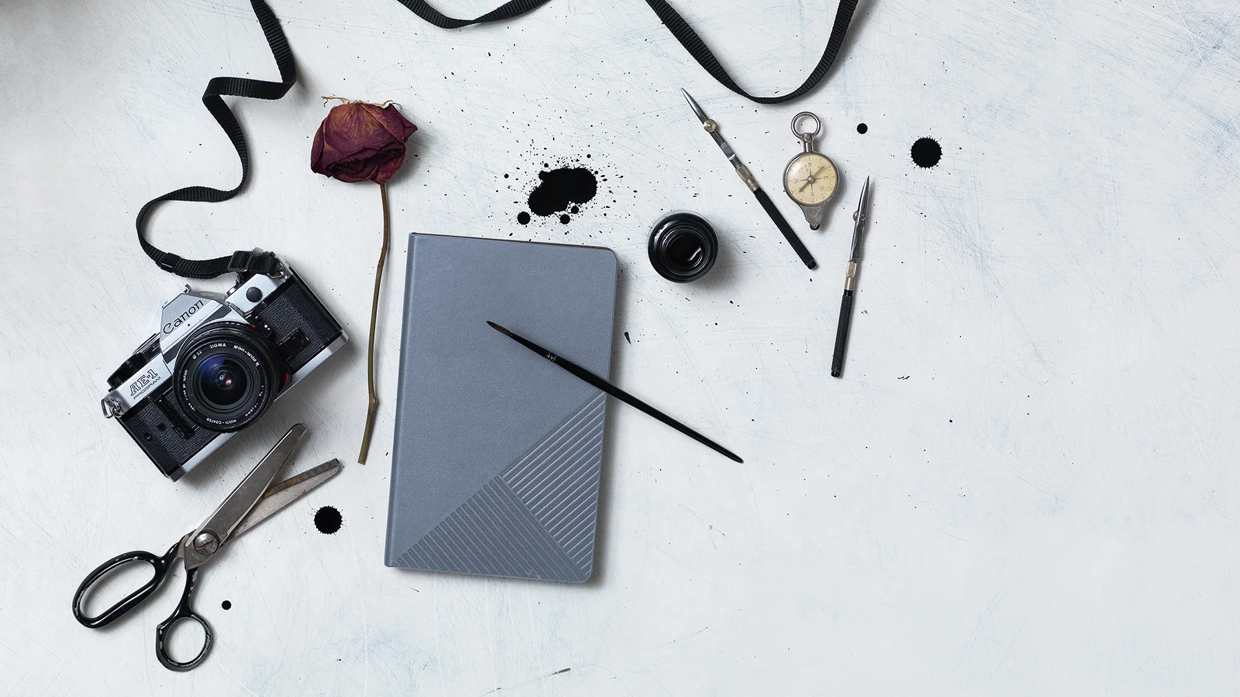 Example of overhead still life product photograph by ADSHOT styled by Lisa Jahovic
