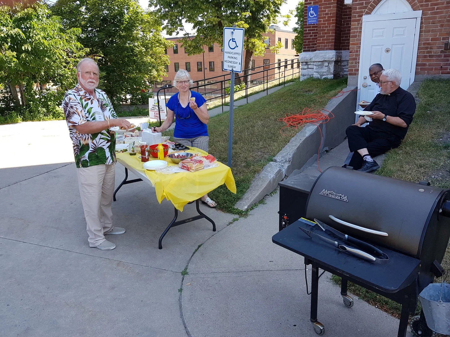 Summer BBQ 2019 - The organizers at work.
