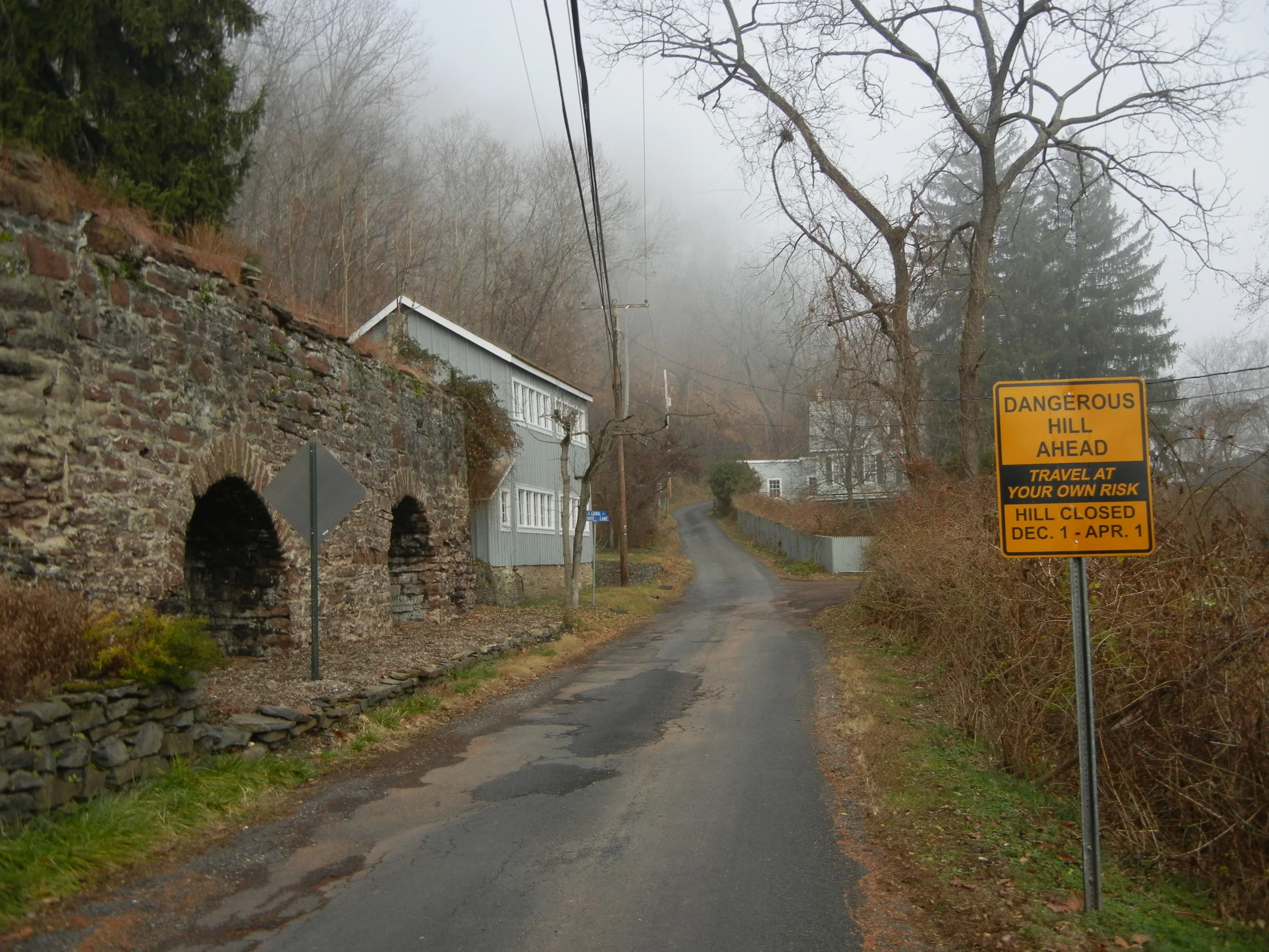 The sign is just the beginning of the hill's encouragment.
