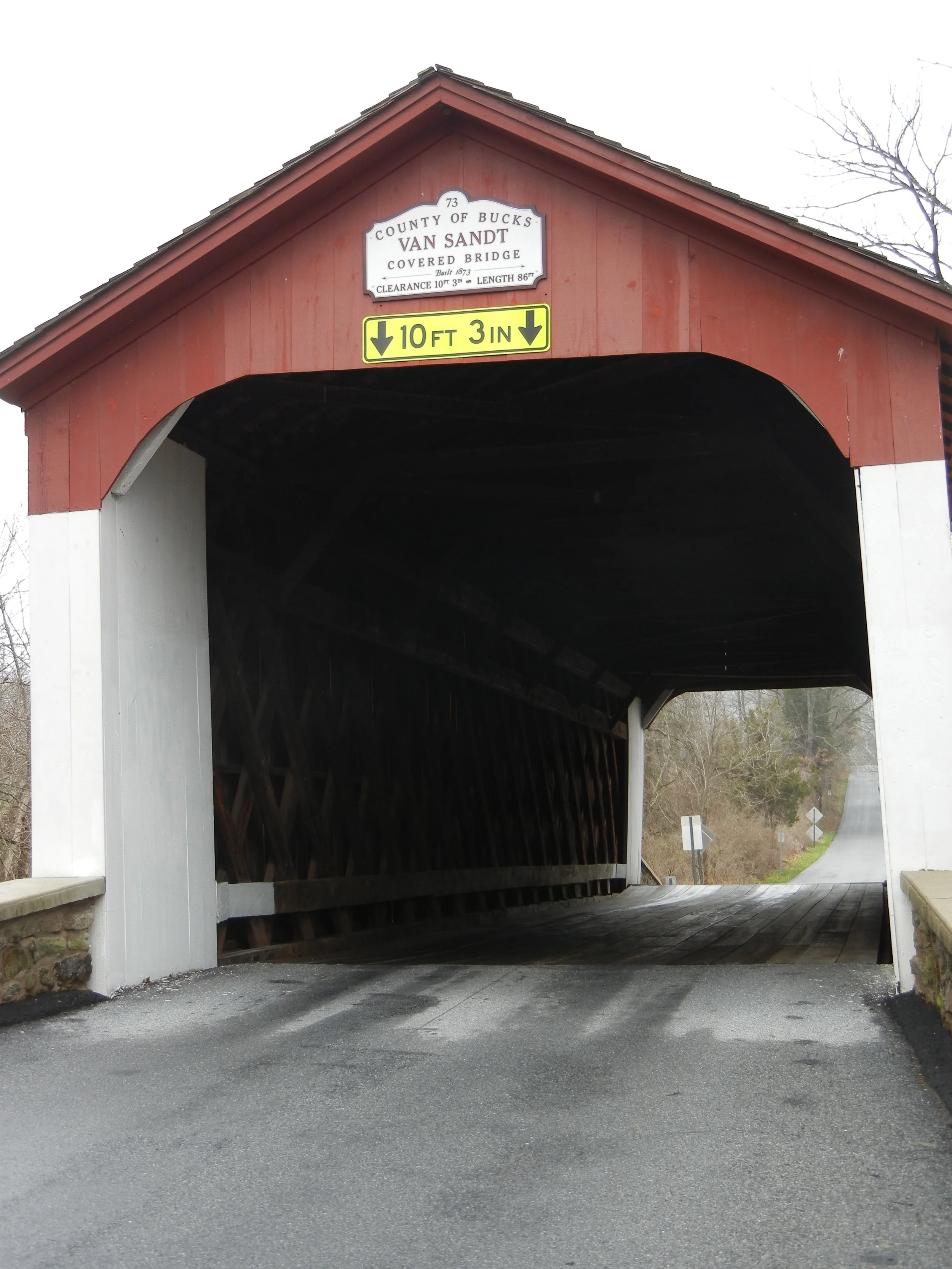 Side effect of the altered route led to crossing Van Zant Covered Bridge, not crossed in 2015 until now.
