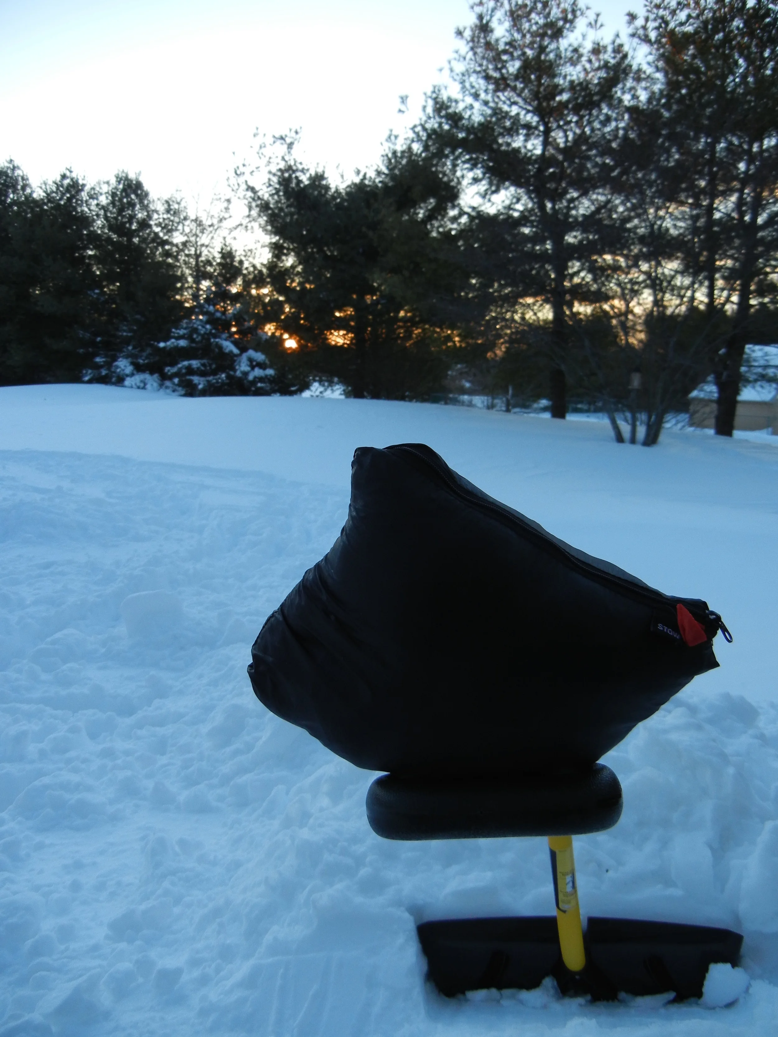 The Hincapie Fahrenheit Jacket when stuffed into its pouch.