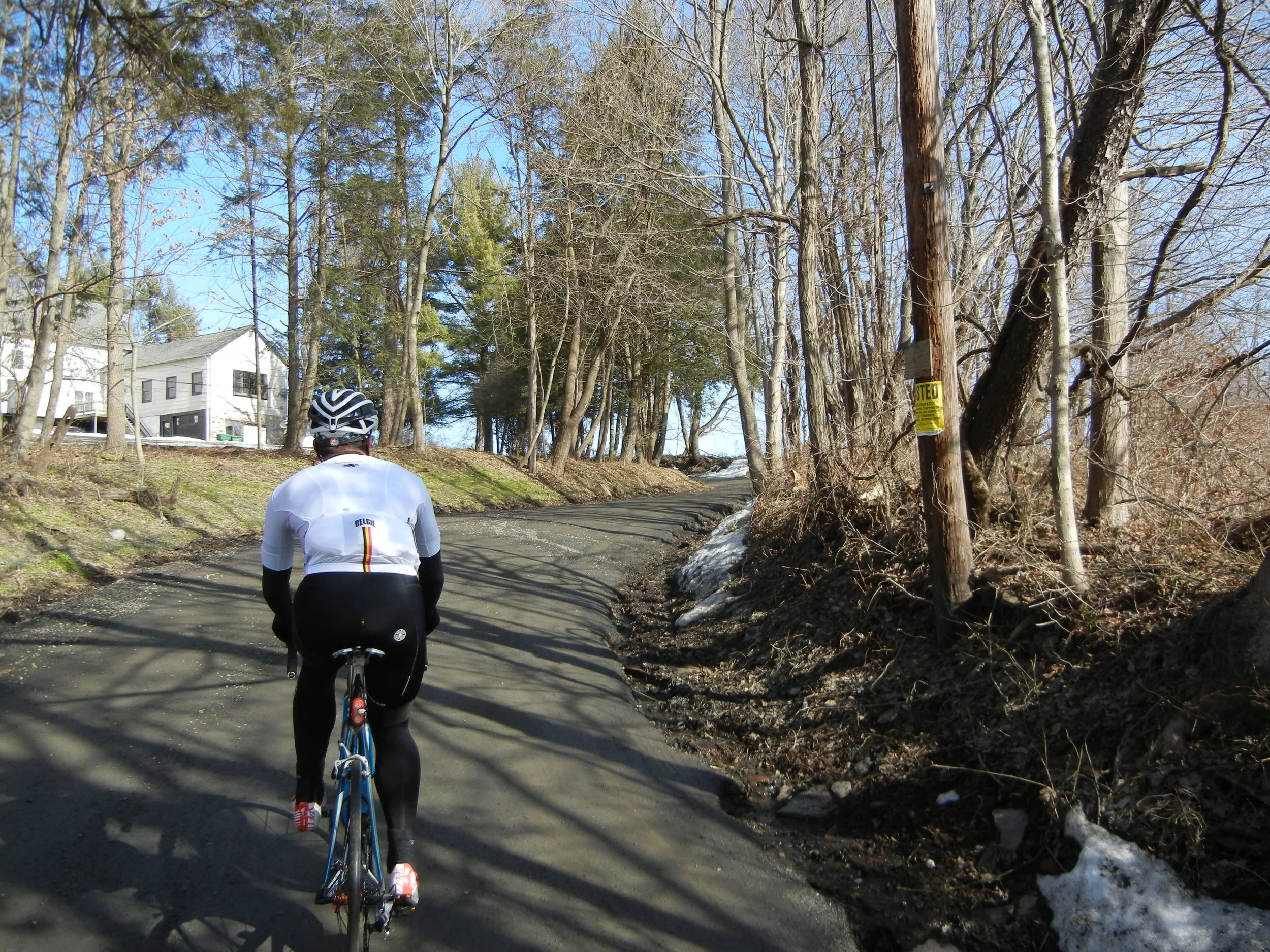 The sneaky climbing portion of Oak Grove Road. This was the driest portion of both sectors.