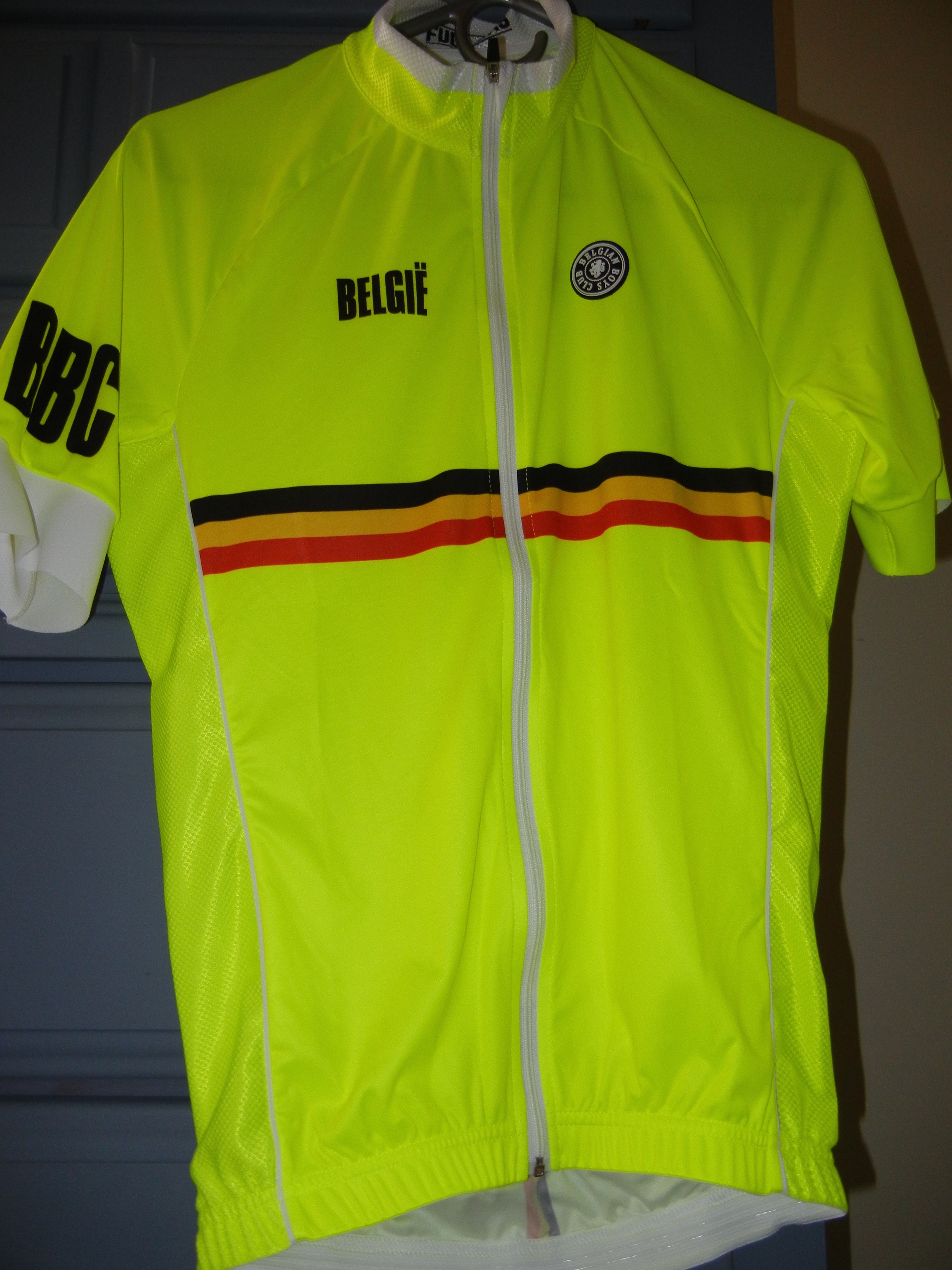 The front of the Belgie jersey.