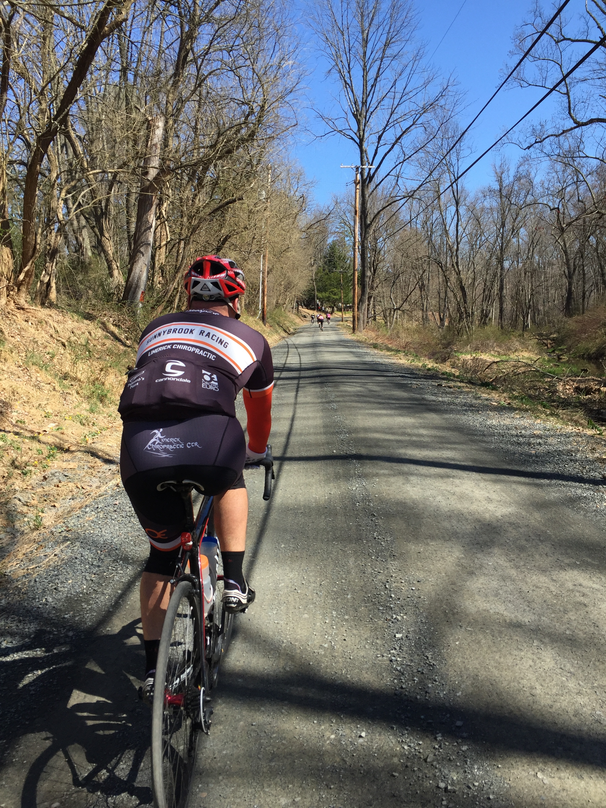 There were more than a few Sunnybrook Cannondale/ Limerick Chiropractic riders who made the trek from Montgomery County on the course. Thanks Mike for the photo!