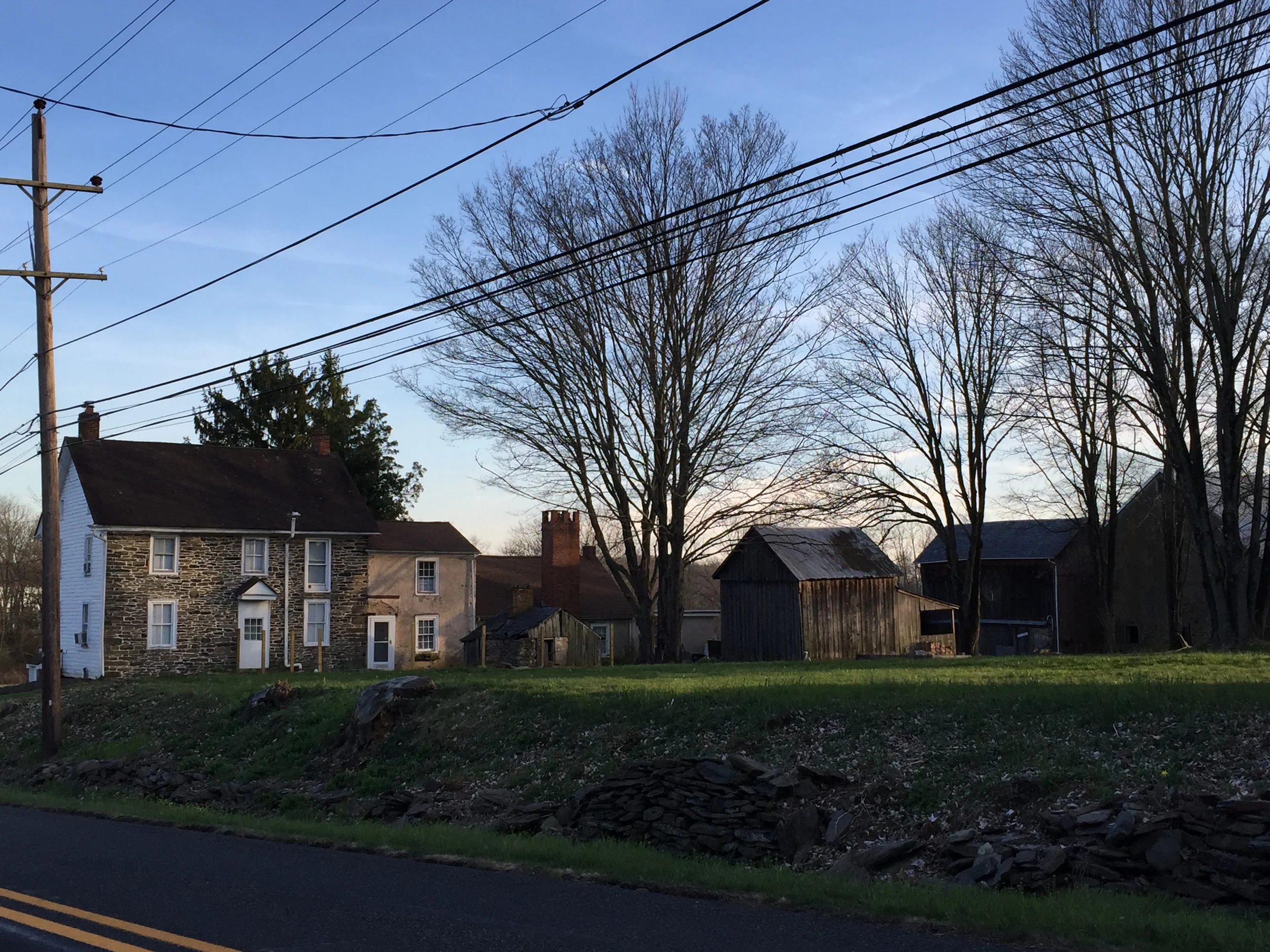 The suspected Doan family farm off of Old Easton Road. If this is the place, quite a bit of American history drama started here.
