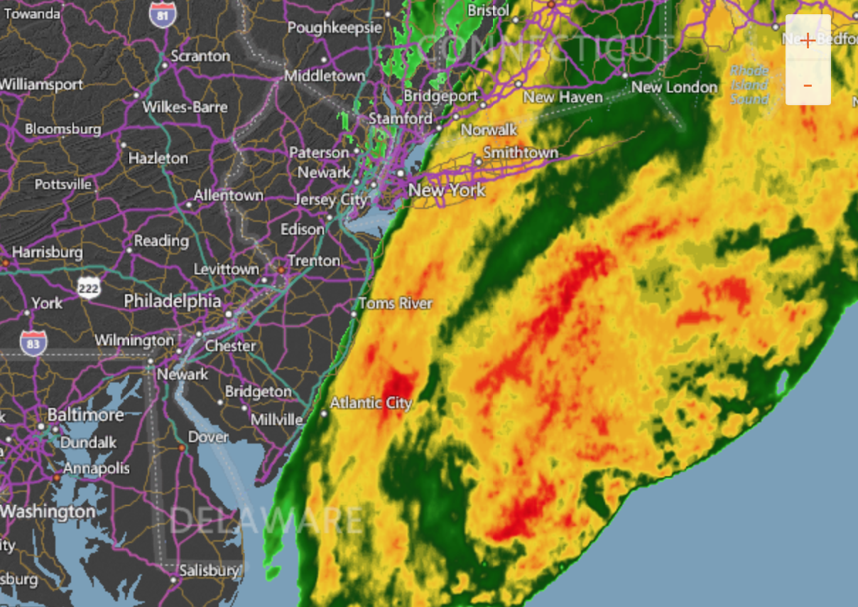 The Sunday morning radar wasn't looking too promising.