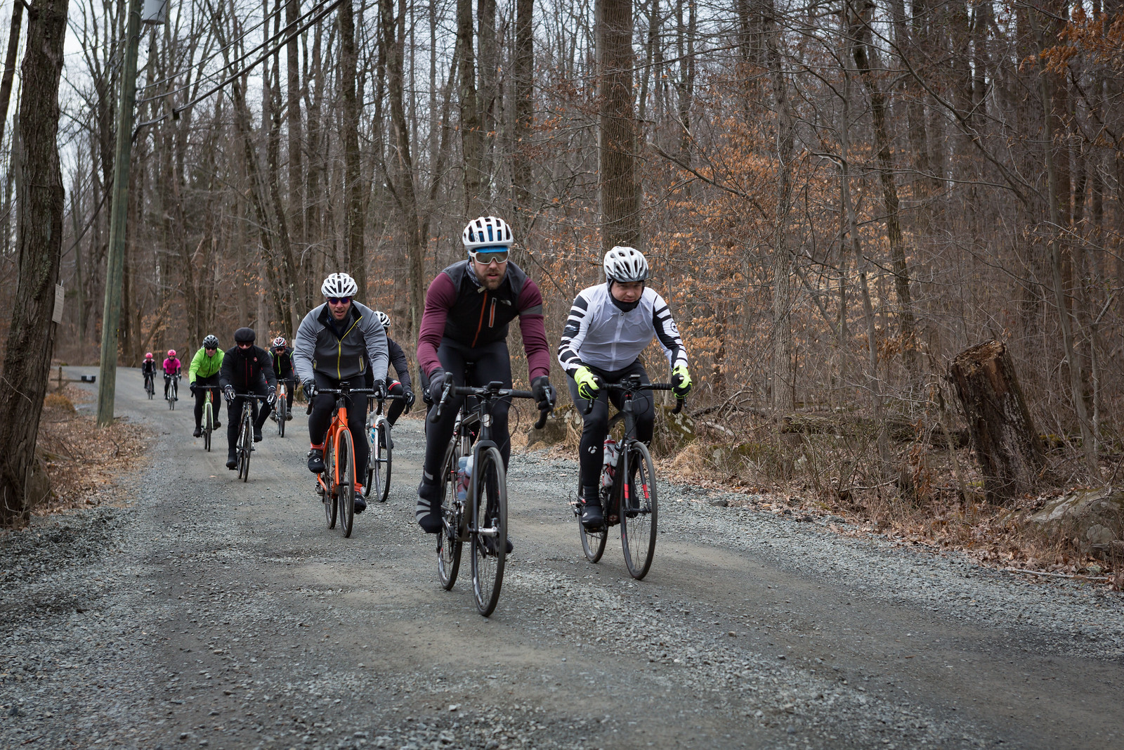 What's a Kermesse event without pave sectors? There were four on this year's route, having added two for the third edition of the Sourland Semi-Classic. Photo courtesy Mike Maney.