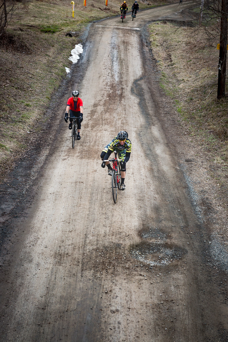 Leaning around divots and potholes was a routine style of avoiding hazards. Photo courtesy Mike Maney.
