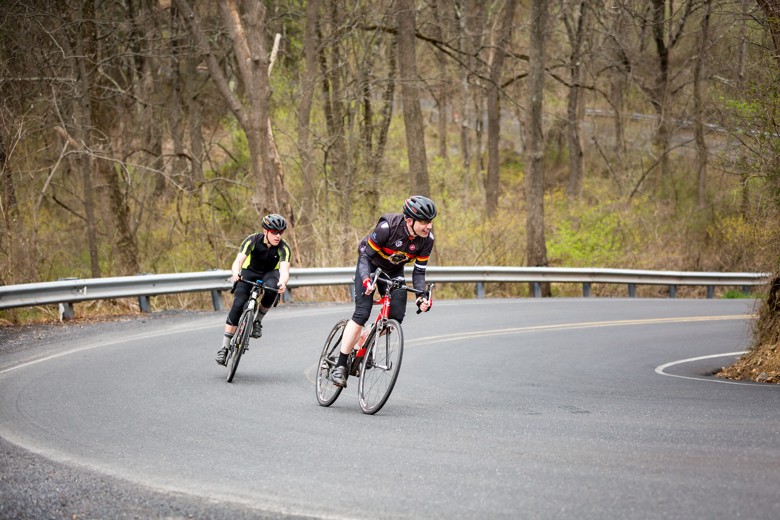 This section of Gallows Hill involved a winding descent that splayed many grins on the exit. Photo courtesy Mike Maney.