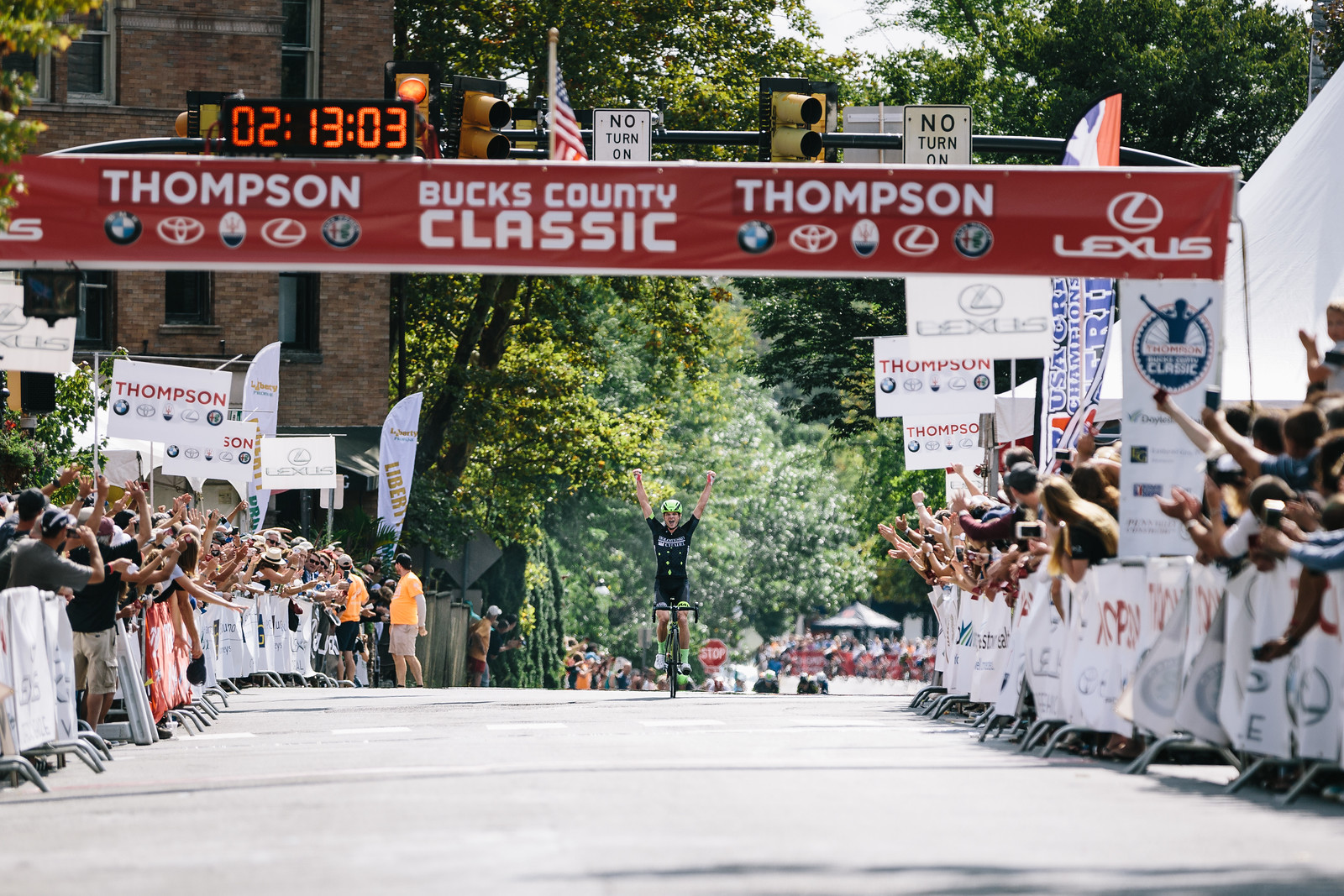 Oscar Clark soloed to victory after breaking away from the lead group. Photo courtesy Mike Maney .