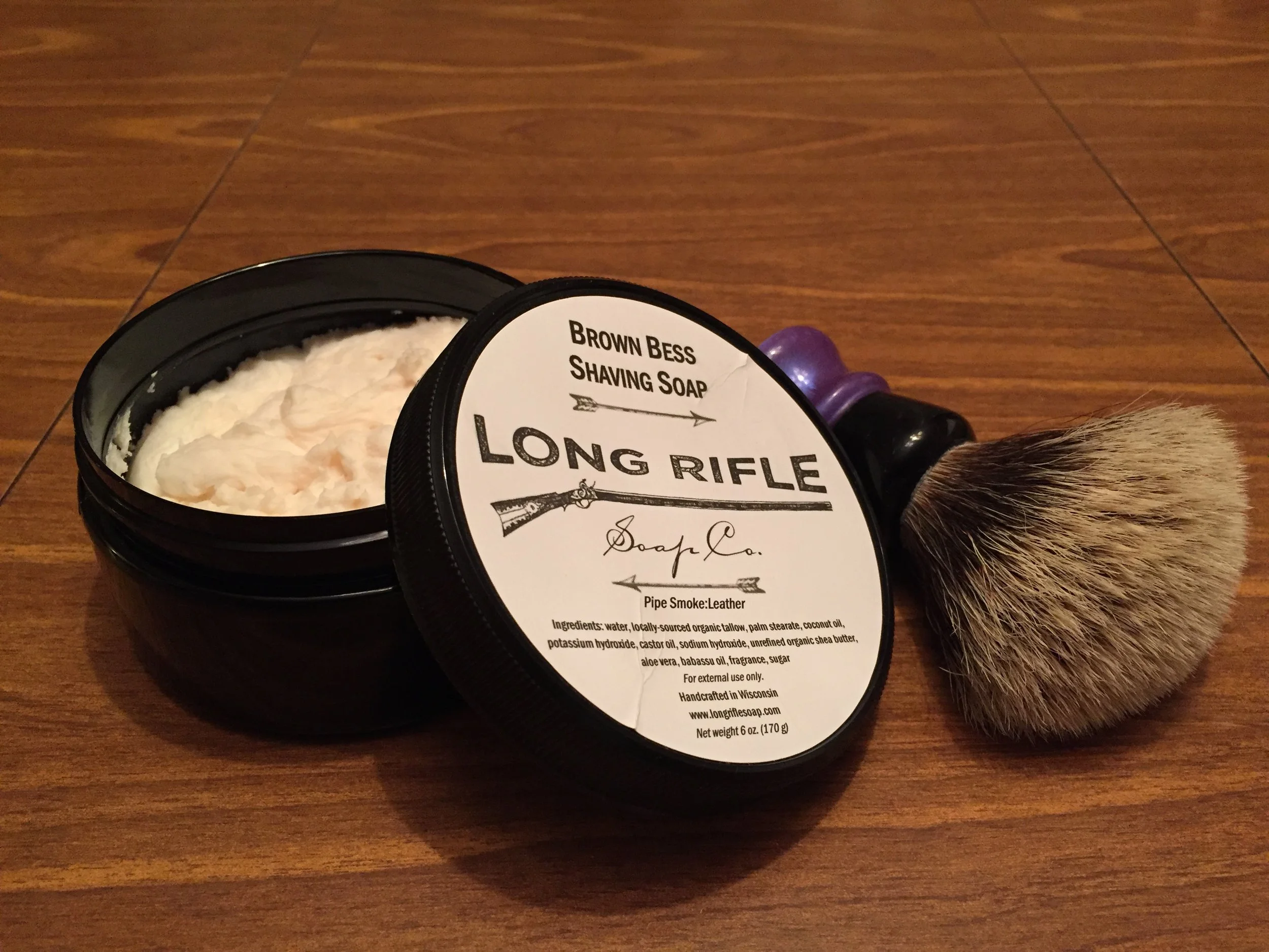 Review: Long Rifle Soap Co. Tallow Shave Soap: Brown Bess