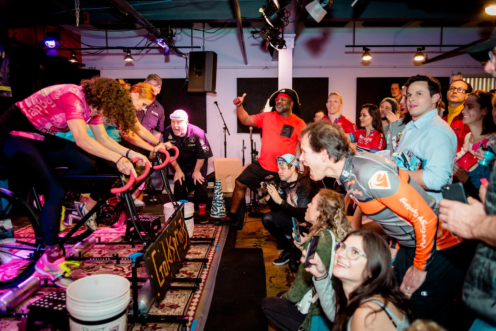 Doylestown Bike Works Goldsprints goes a little something like this. Consider taking Monday off. Photo courtesy Mike Maney .