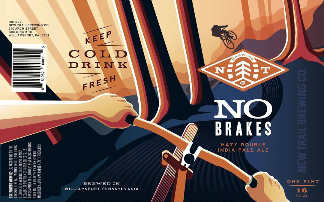 Review: New Trail Brewing Company No Brakes Hazy Double IPA