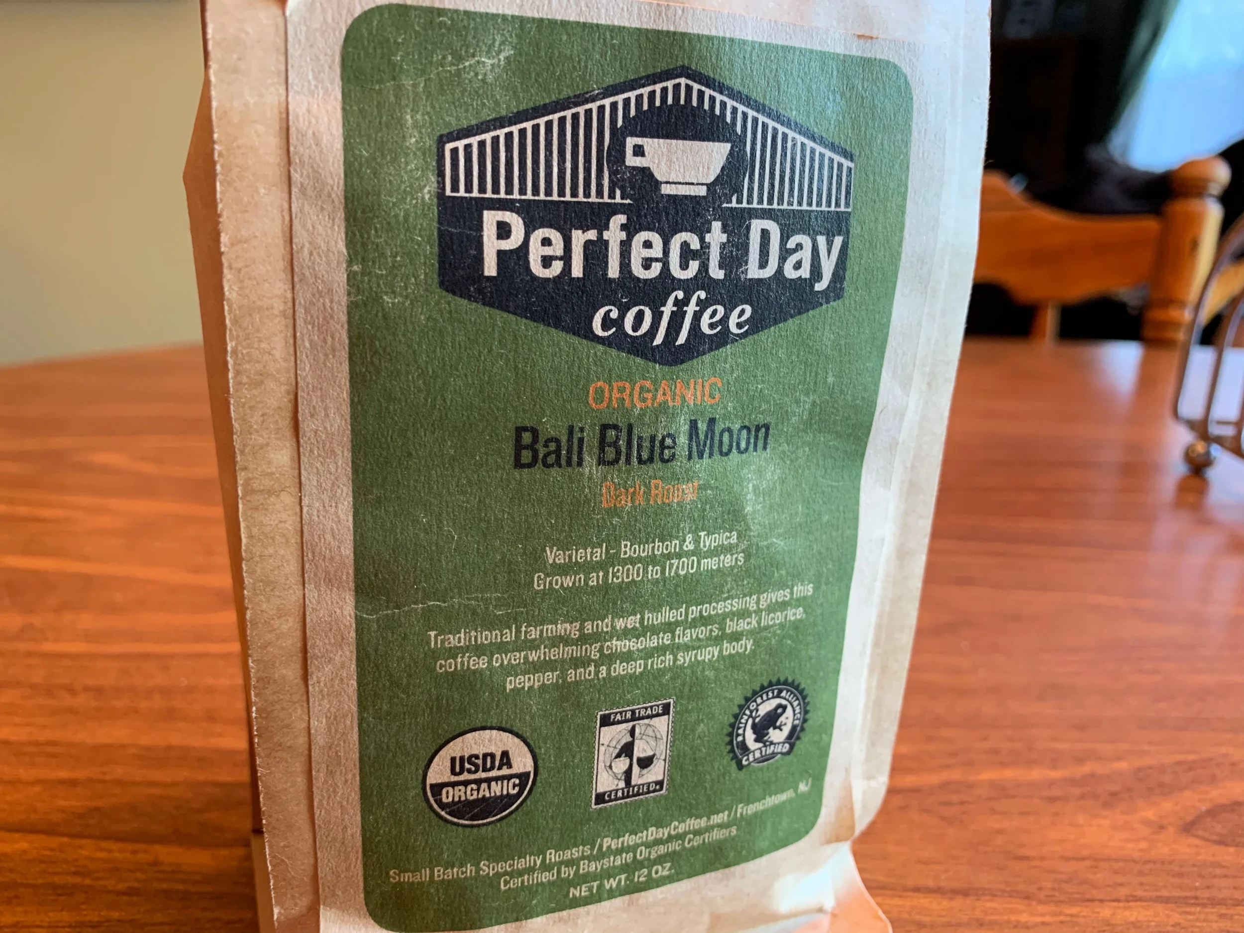 Review: Perfect Day Coffee Bali Blue Moon Dark Roast
