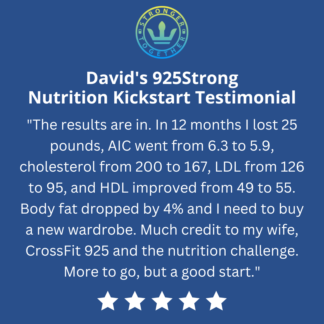 Dave's 925 Strong Nutrition Kickstart Testimonial