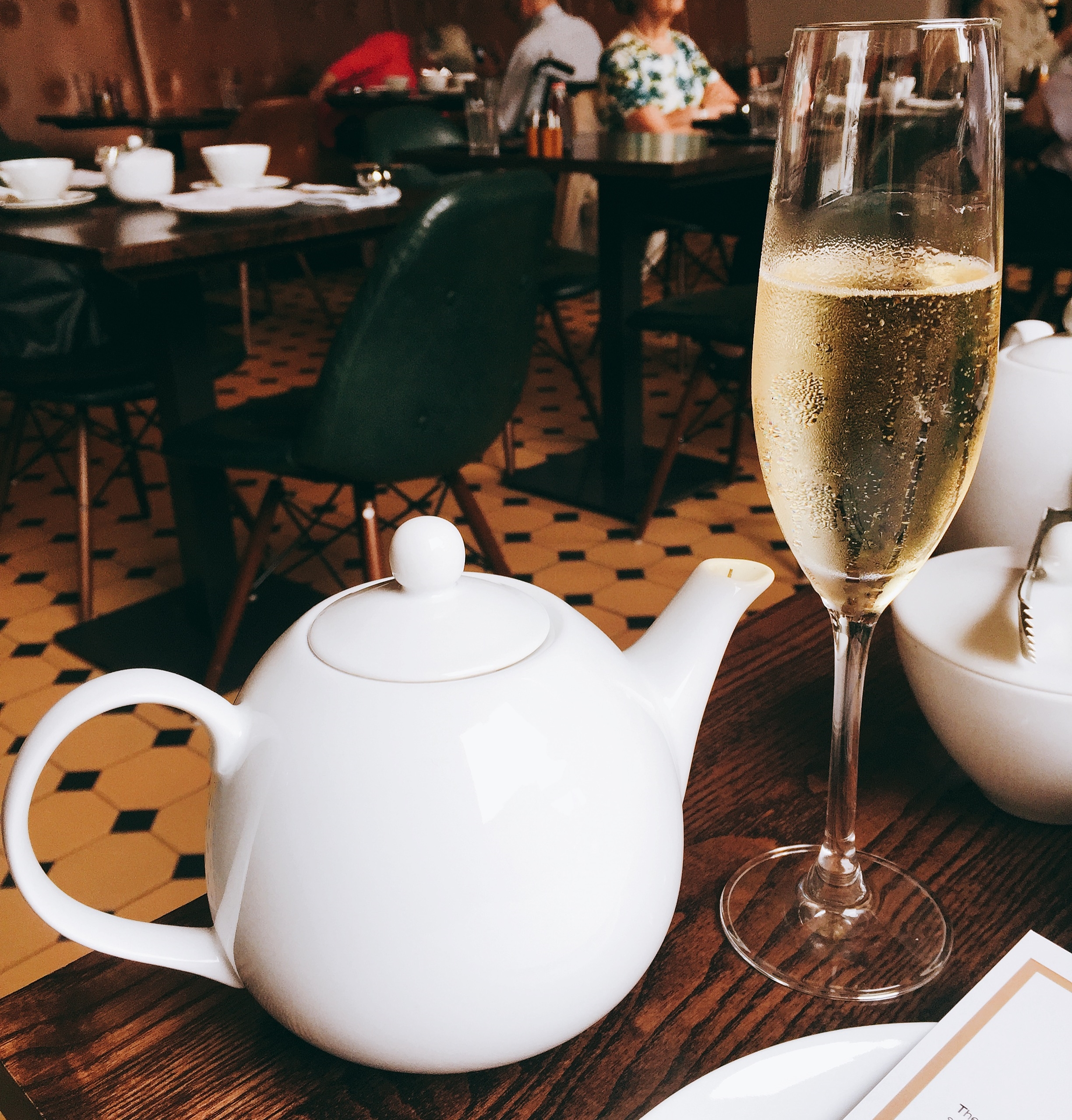 East India Company Tea and Champagne for Afternoon Tea