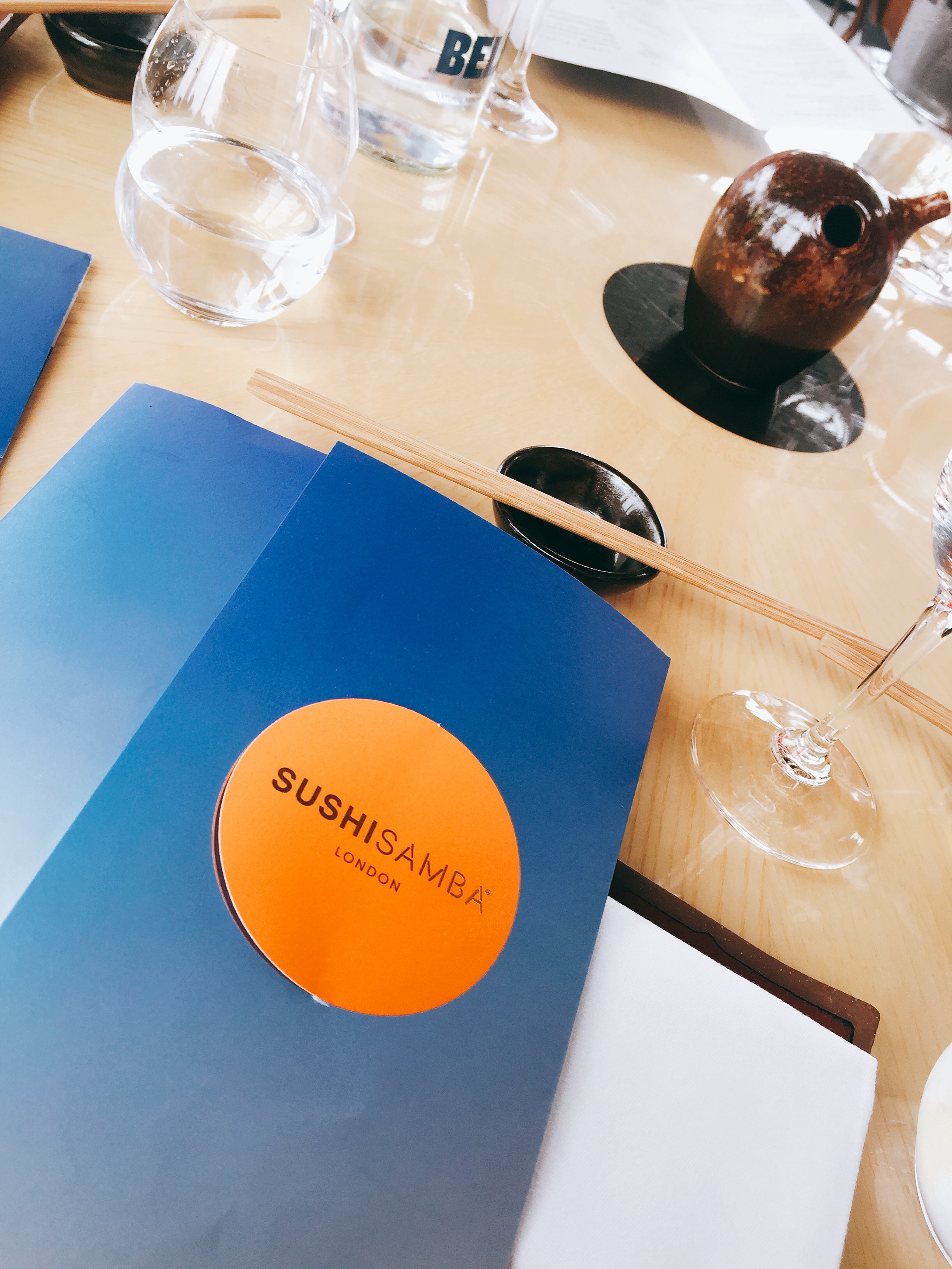Menu at Sushisamba London