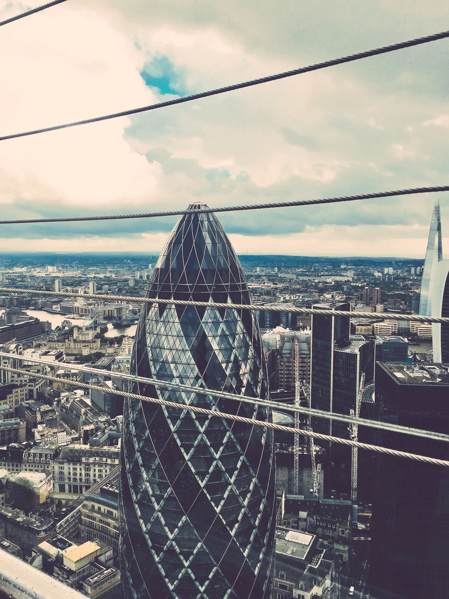 View from rooftop Sushisamba - restaurant review