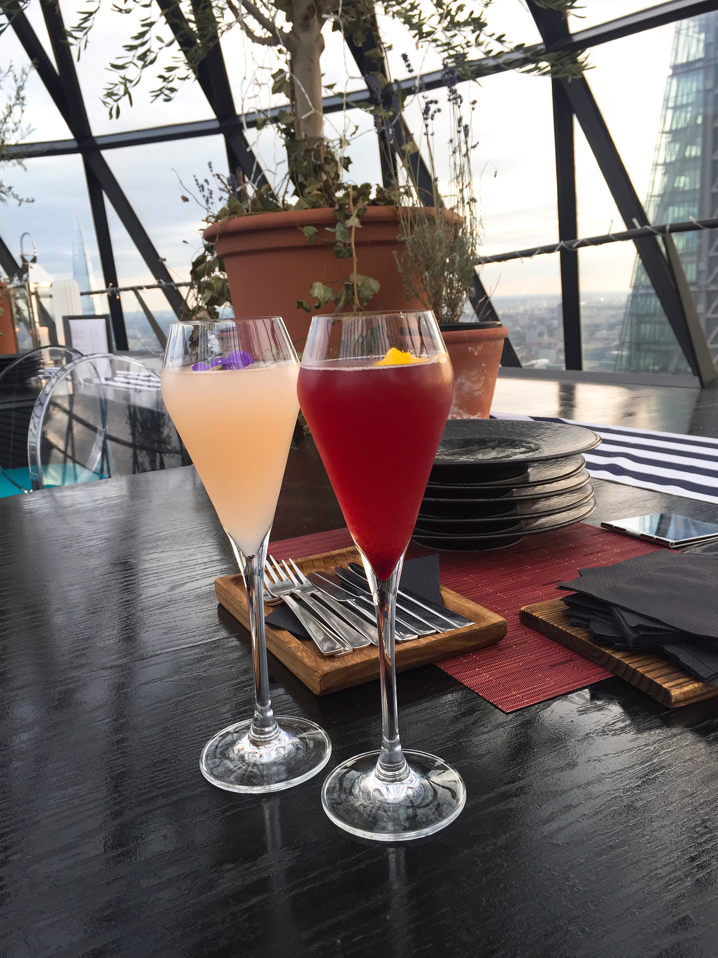 Cocktails - Summer Sky Riviera, Searcys at The Gherkin