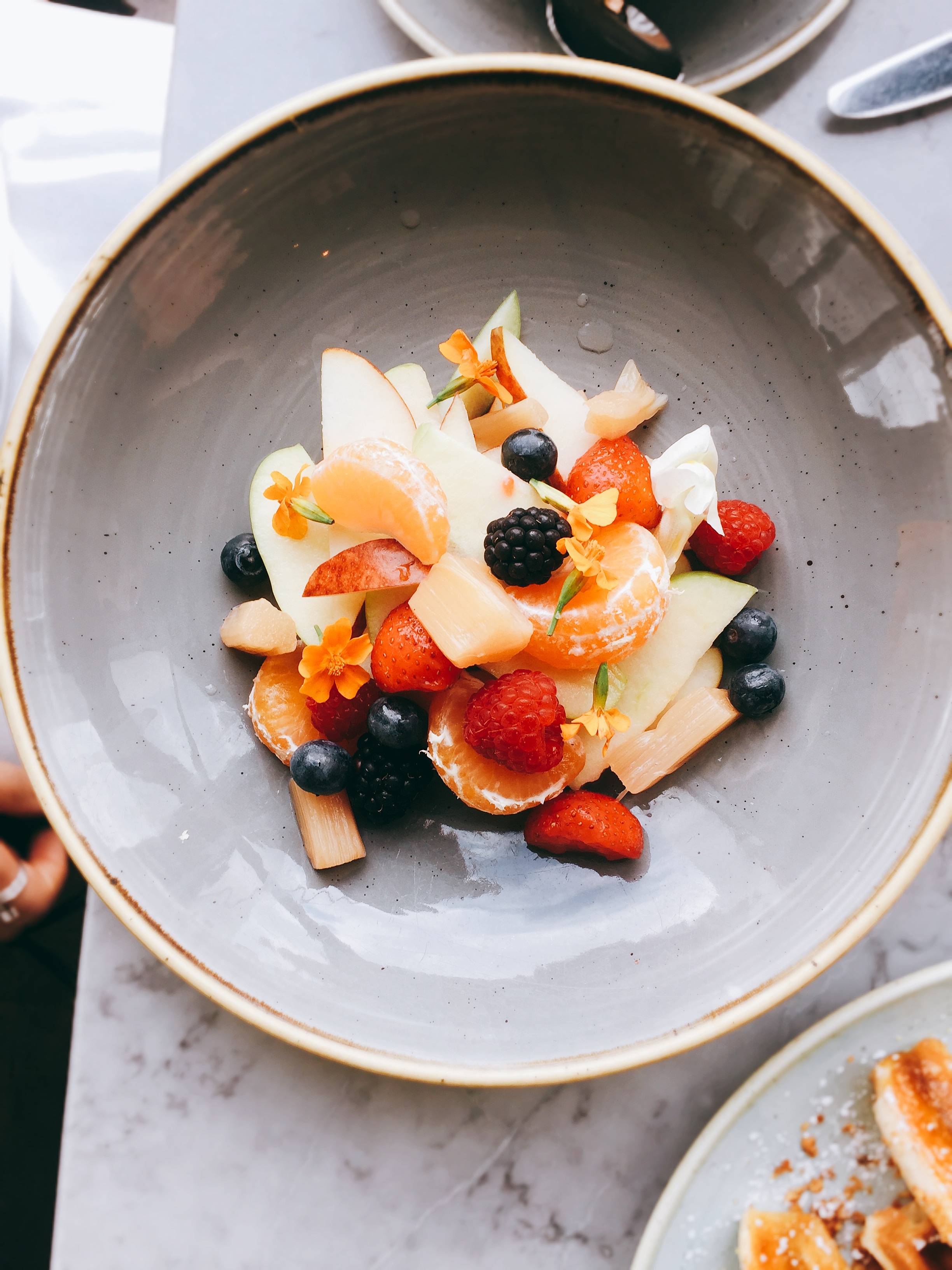 Fruit salad - Duck and Waffle restaurant review