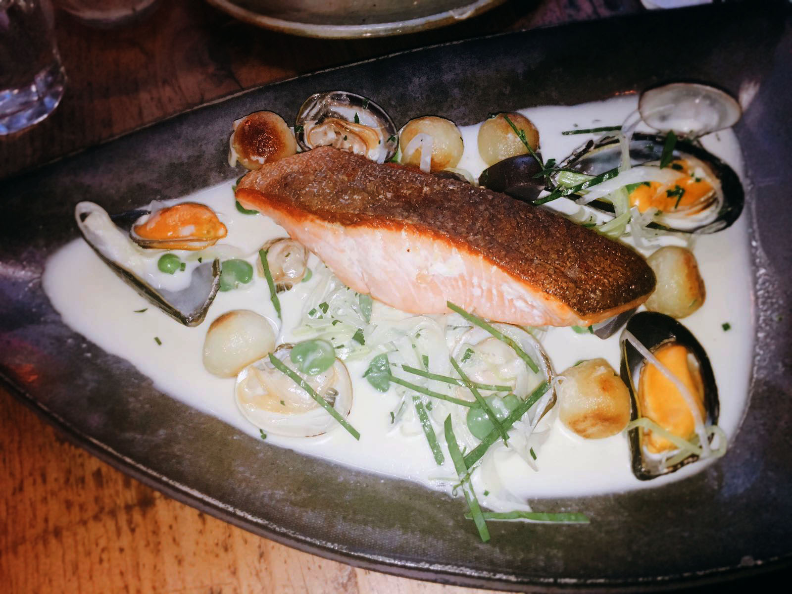 Salmon - Salut! Restaurant Review