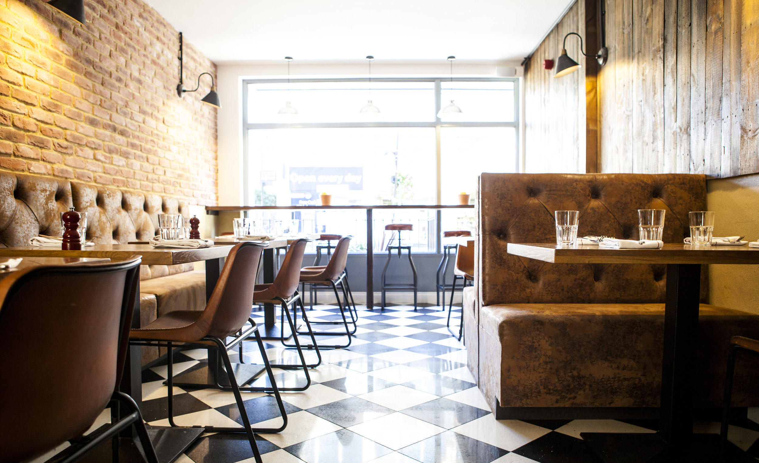 Firebrand Pizza, Marylebone Interior 