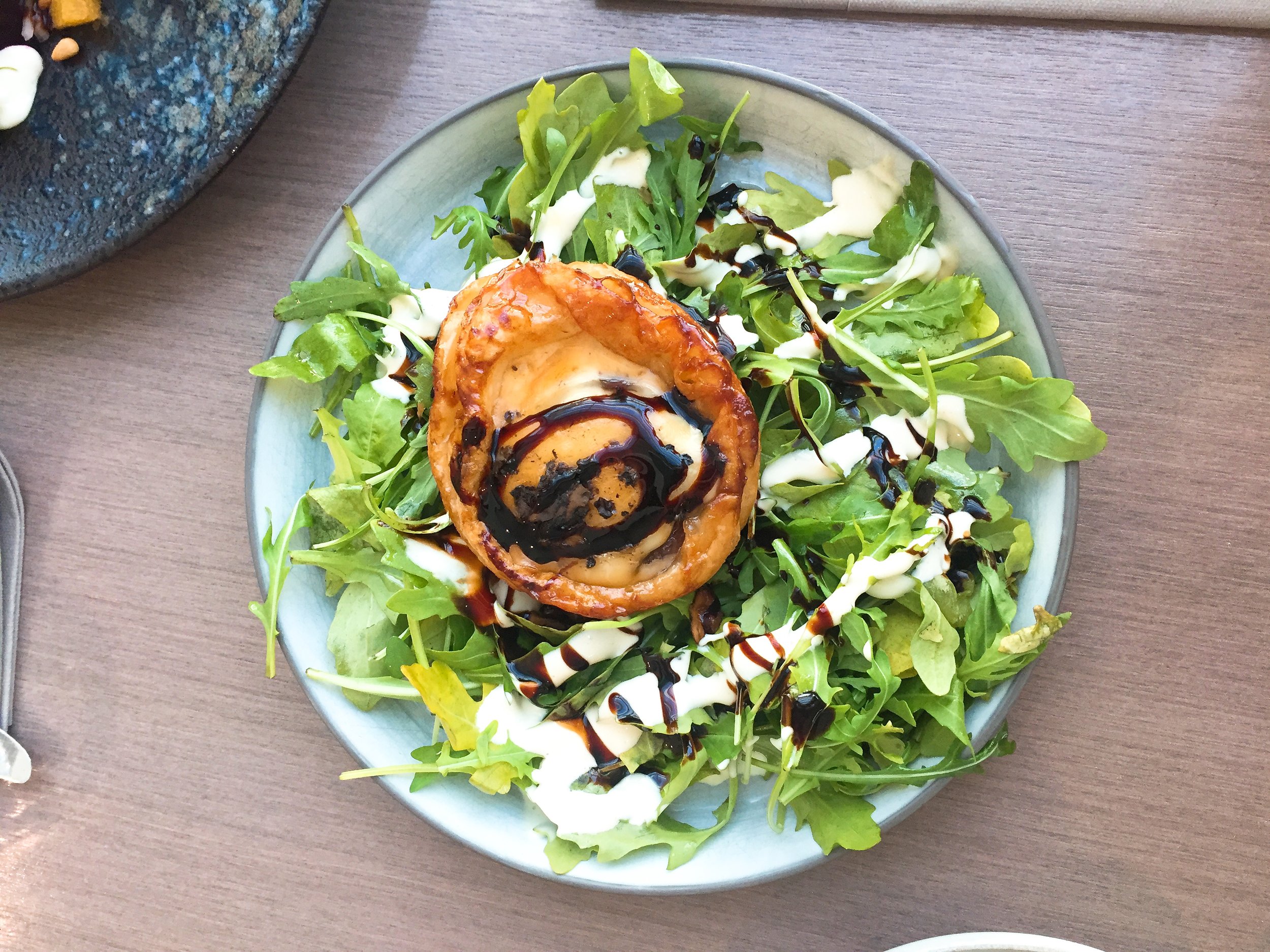 Red onion tart at Darwin Brasserie, Sky Garden