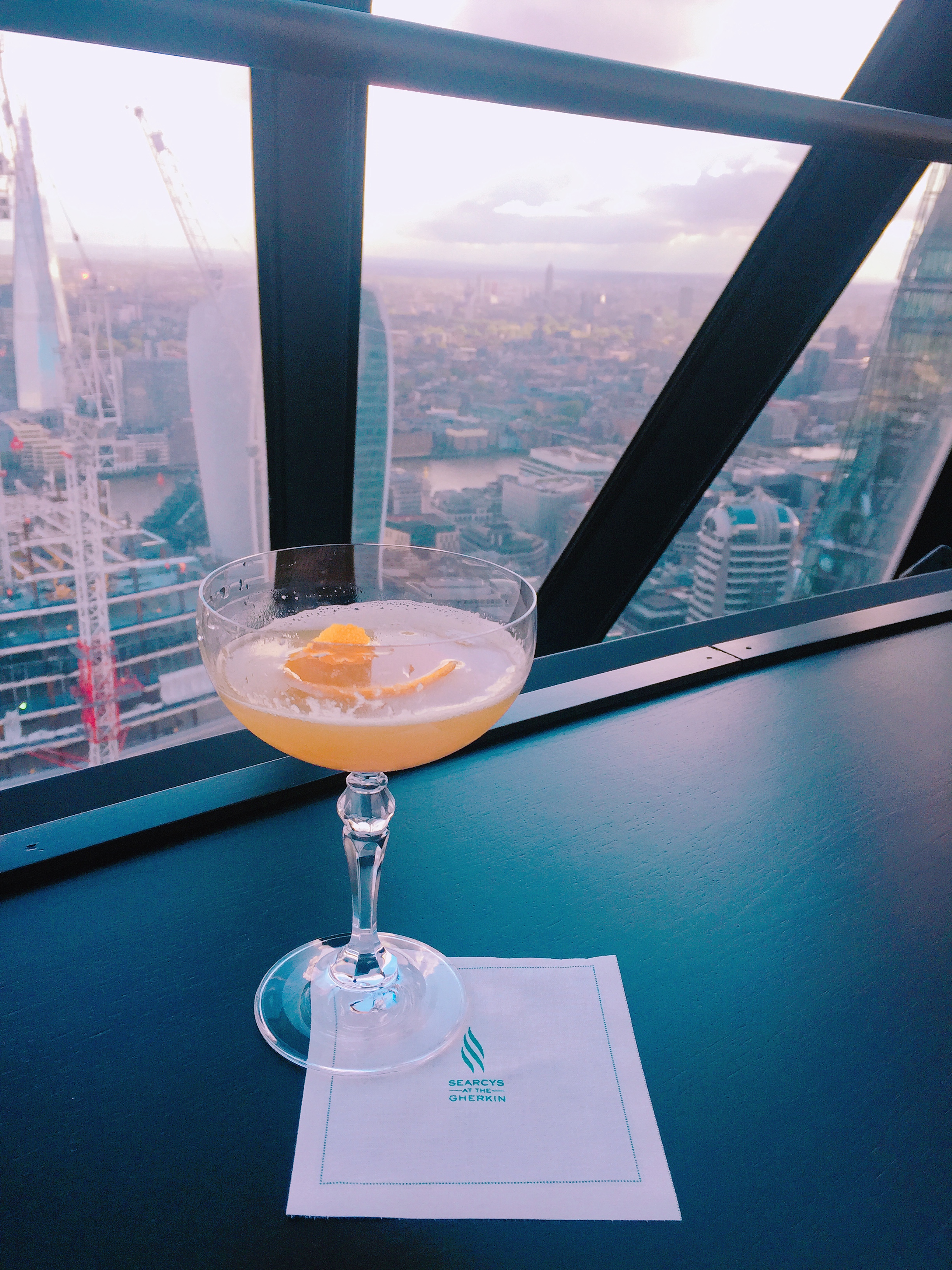 Searcys at the Gherkin review