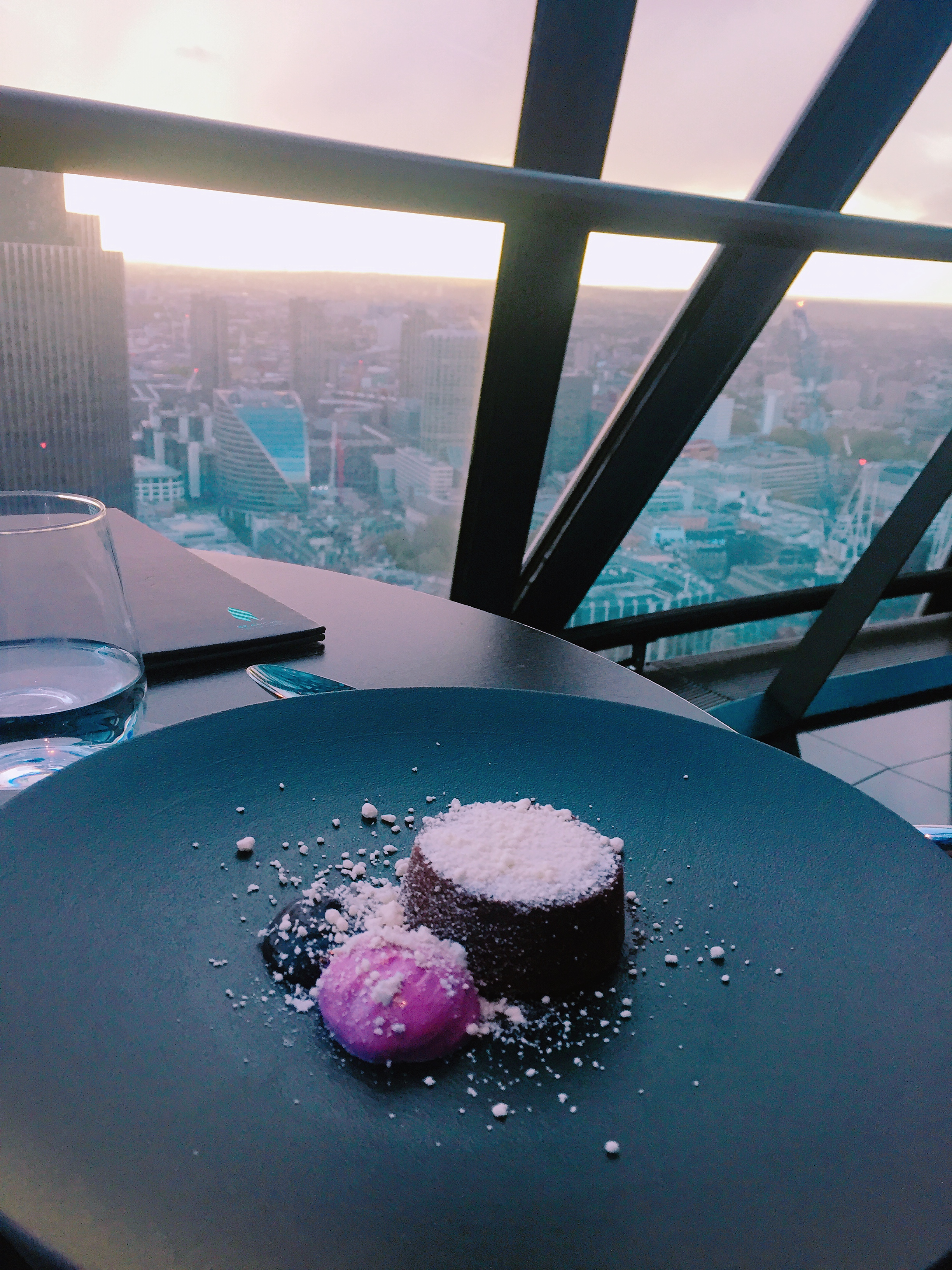 Searcys at the Gherkin dessert