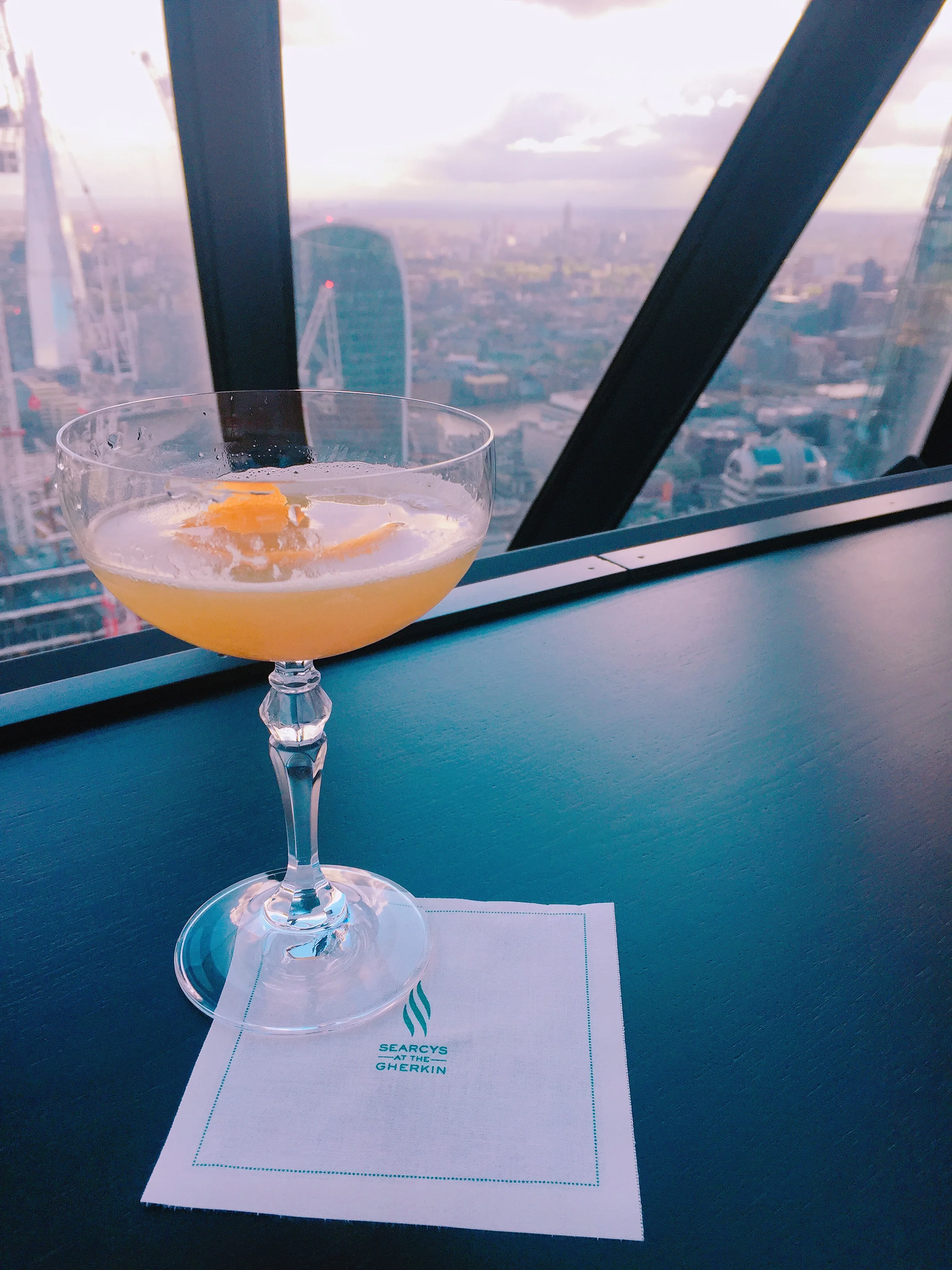Searcys at the Gherkin cocktails